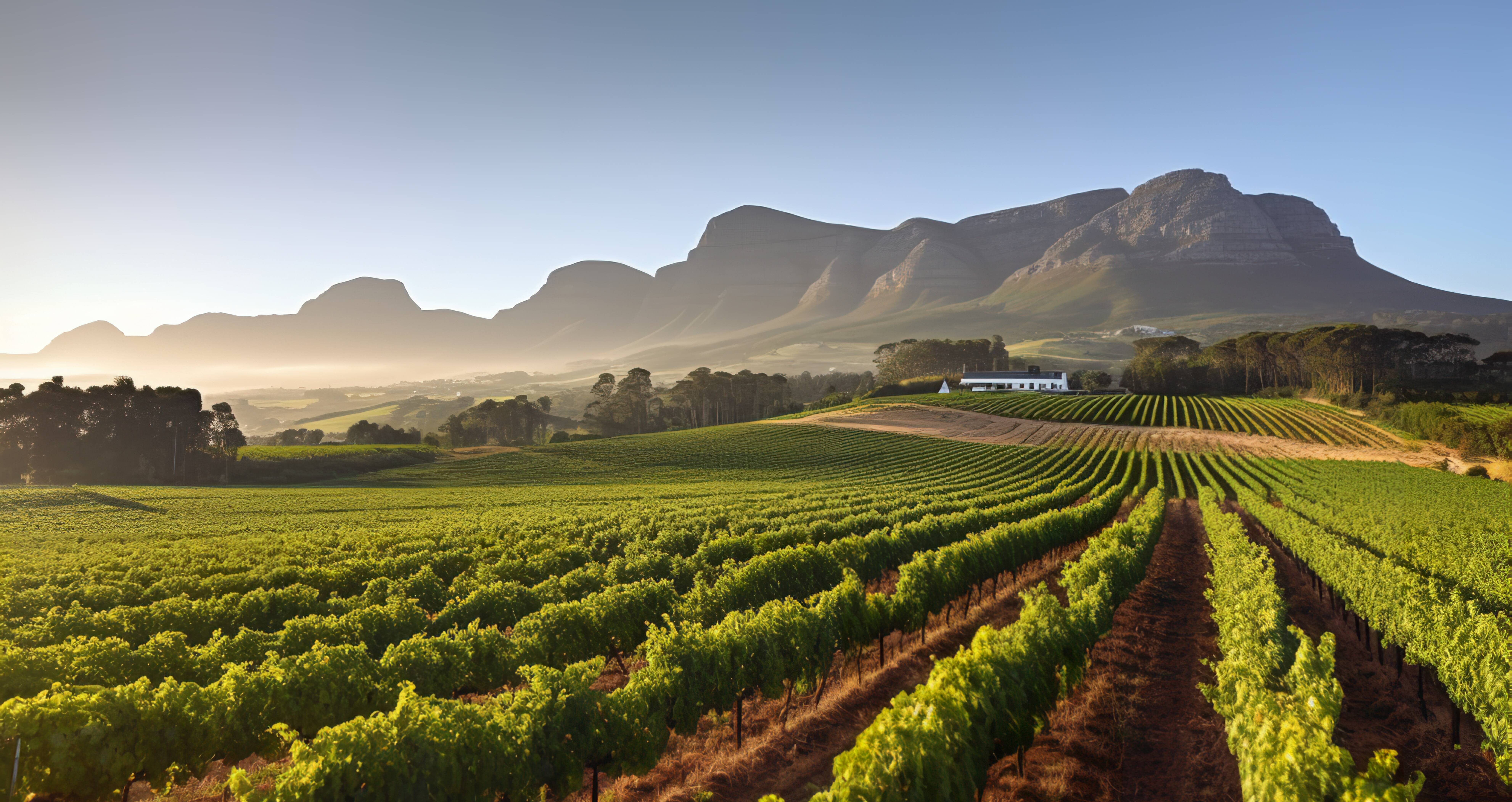 Kaapstad wijngaarden Zuid-Afrika