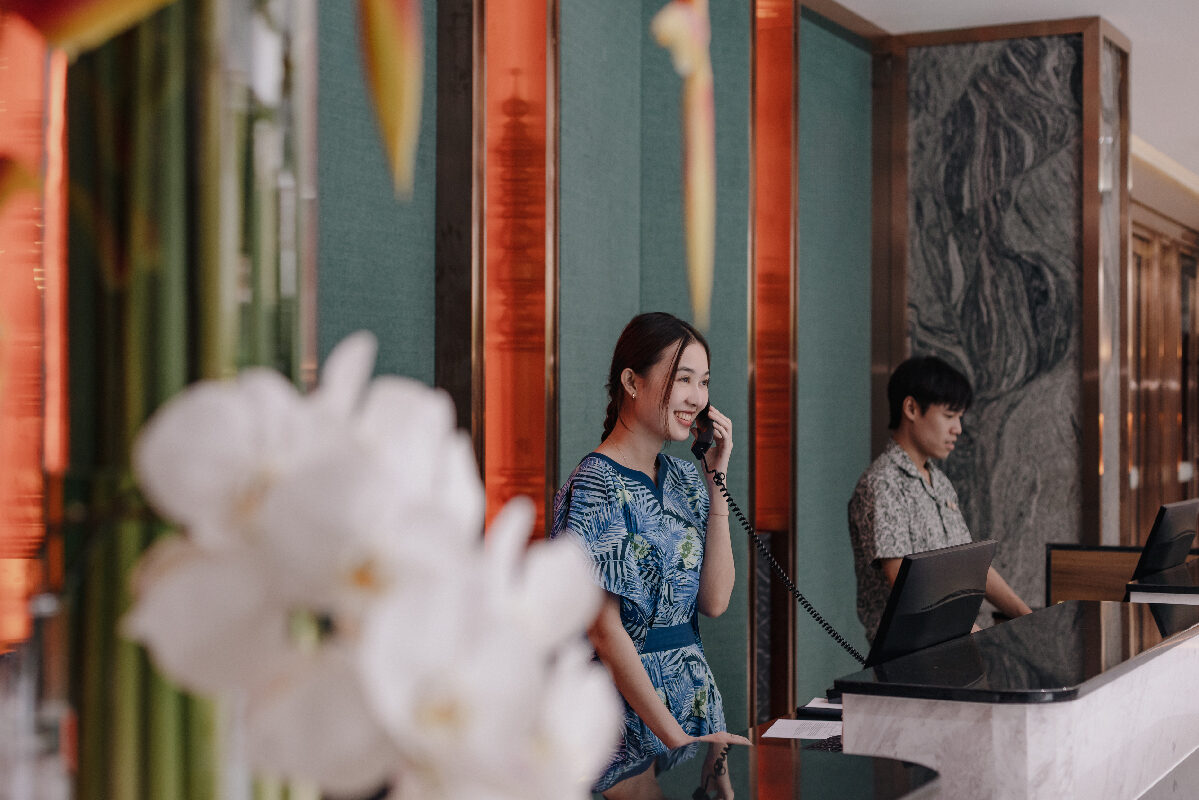 Thailand Bangkok Nysa Hotel Receptie