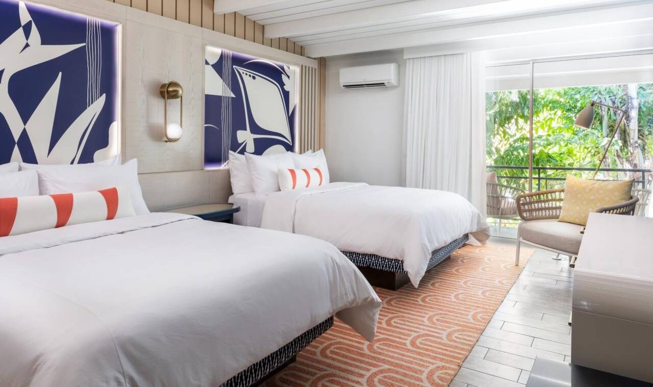 Amerika Islamorada Three Waters Resort Marina Balcony 2 Queen Beds