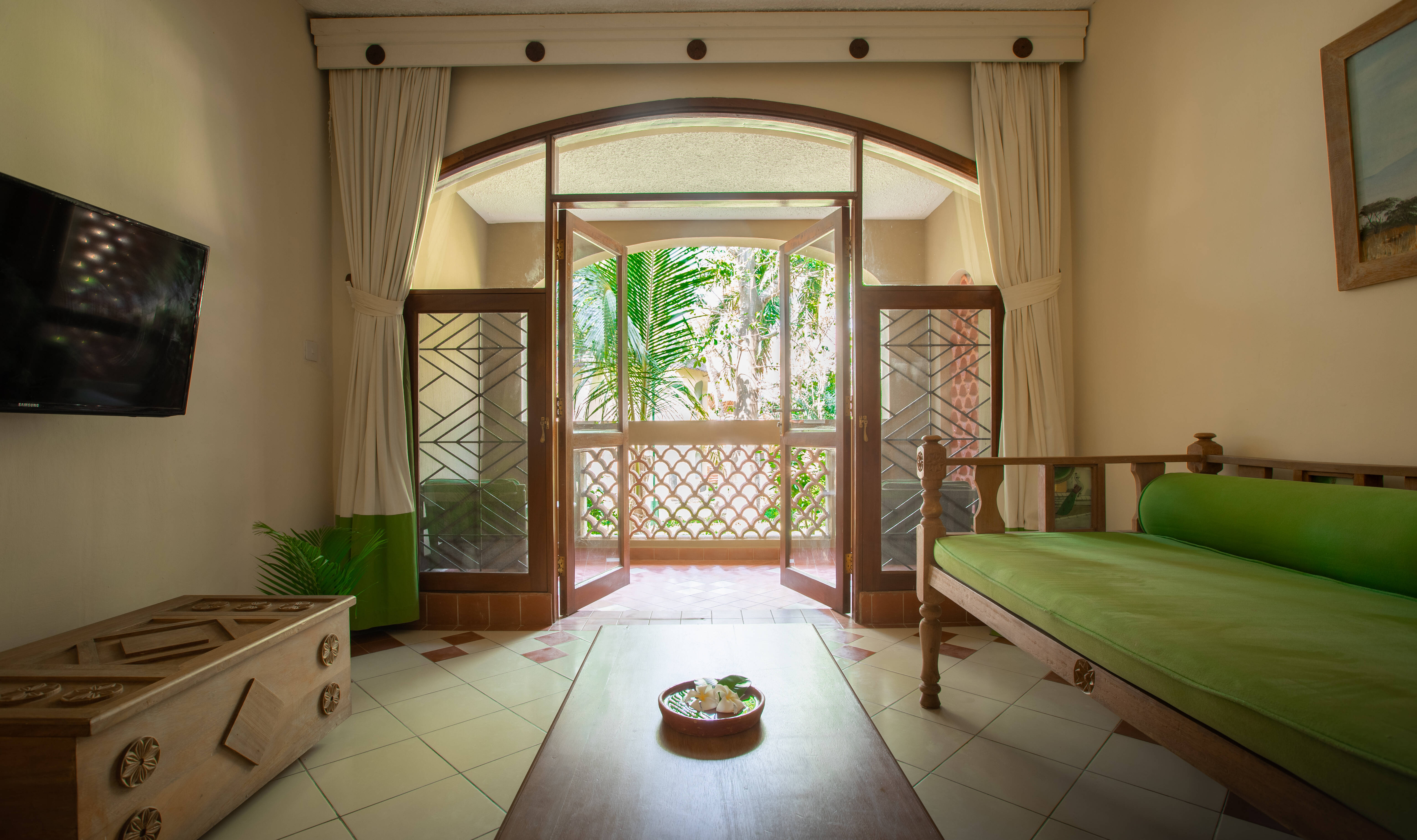 Standaardkamer in het Severin Sea Lodge aan Bamburi Beach in Kenia