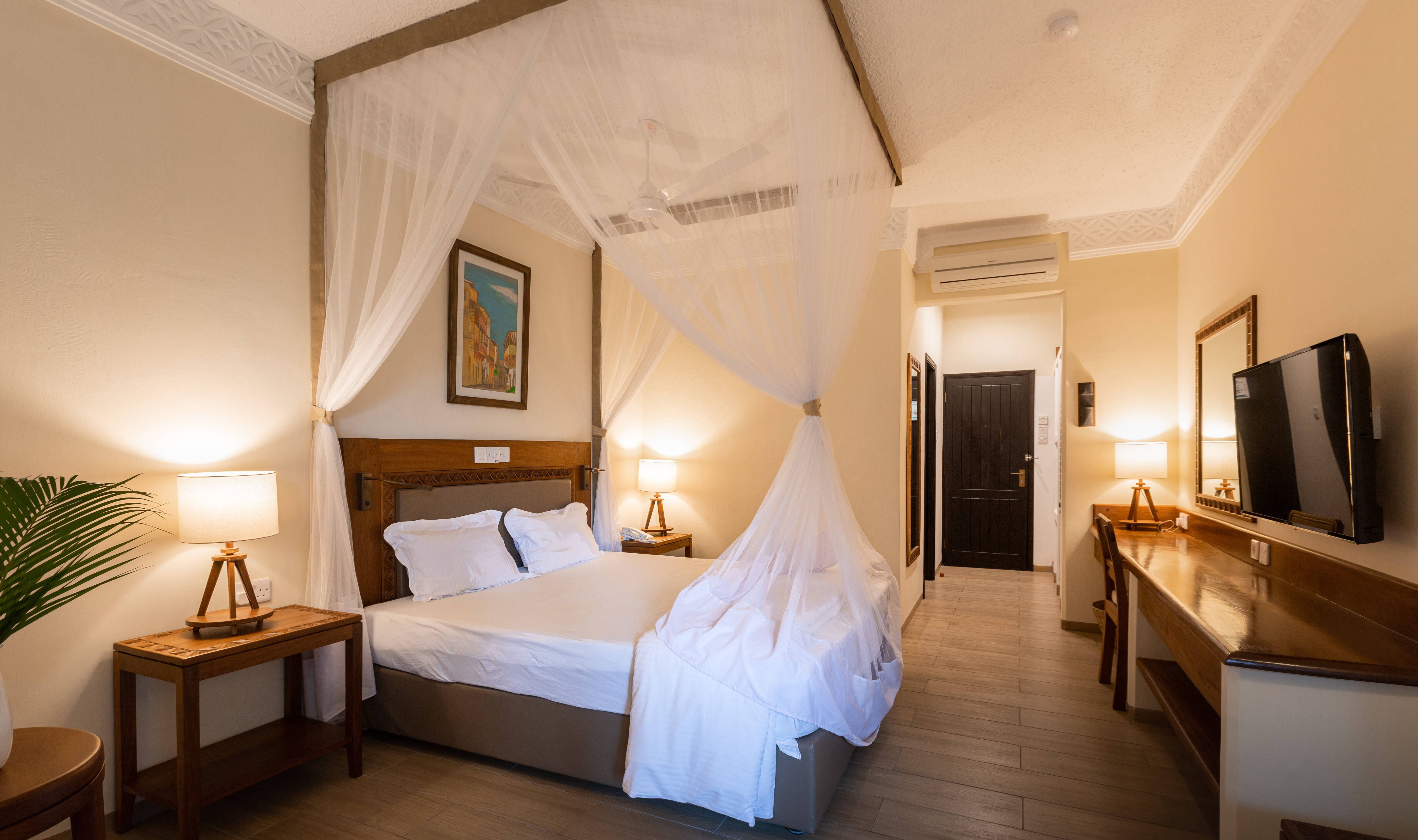 Deluxe kamer in het Severin Sea Lodge aan Bamburi Beach in Kenia