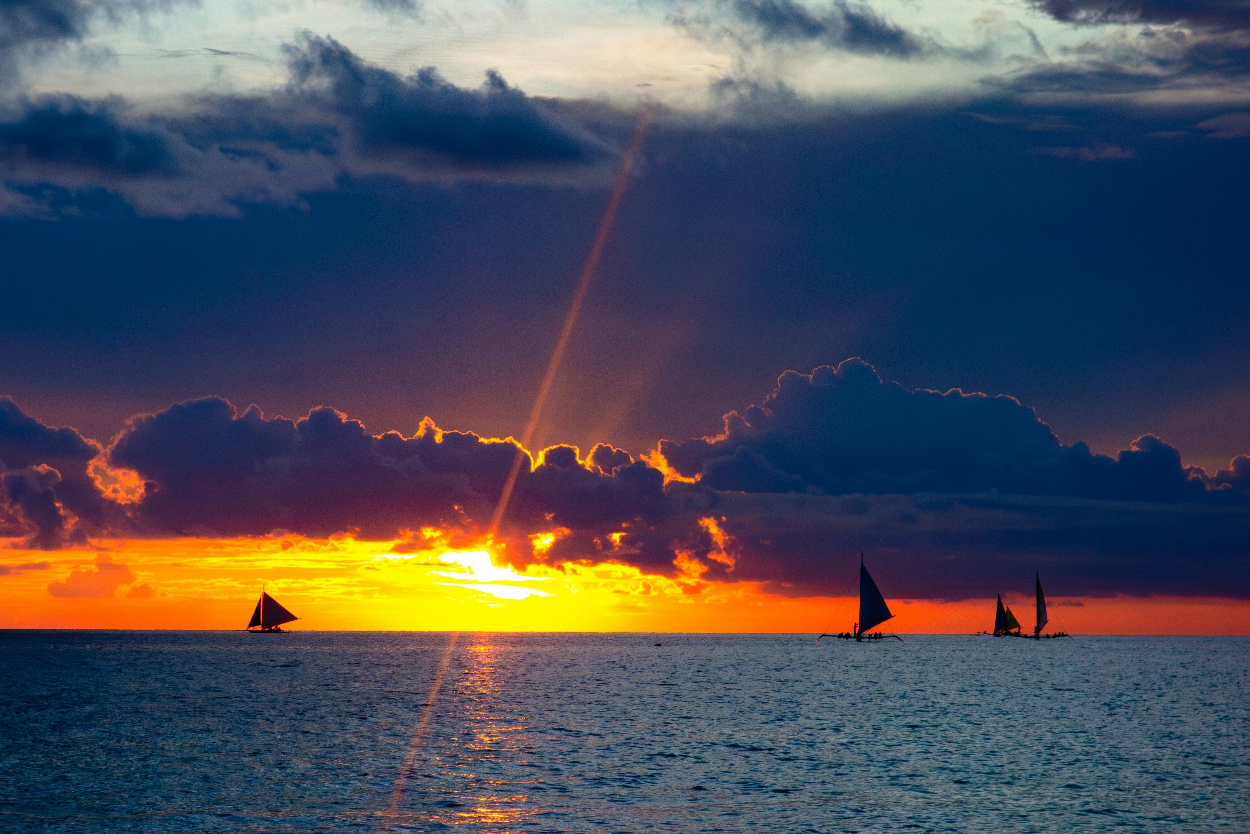 Zonsondergang in de Filipijnen