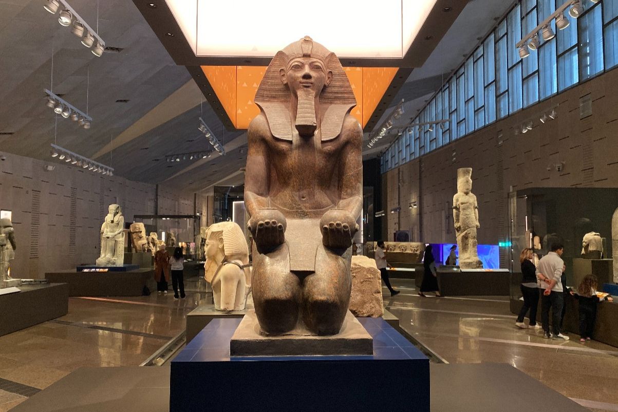 Grand Egyptian Museum tentoonstelling