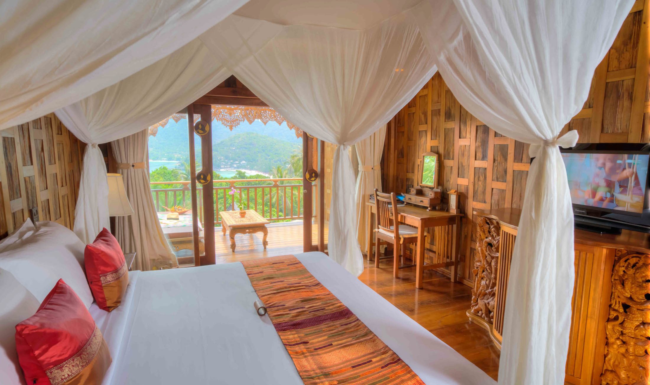 Supreme Deluxe kamer in het Santhiya Koh Phangan Resort in Thailand