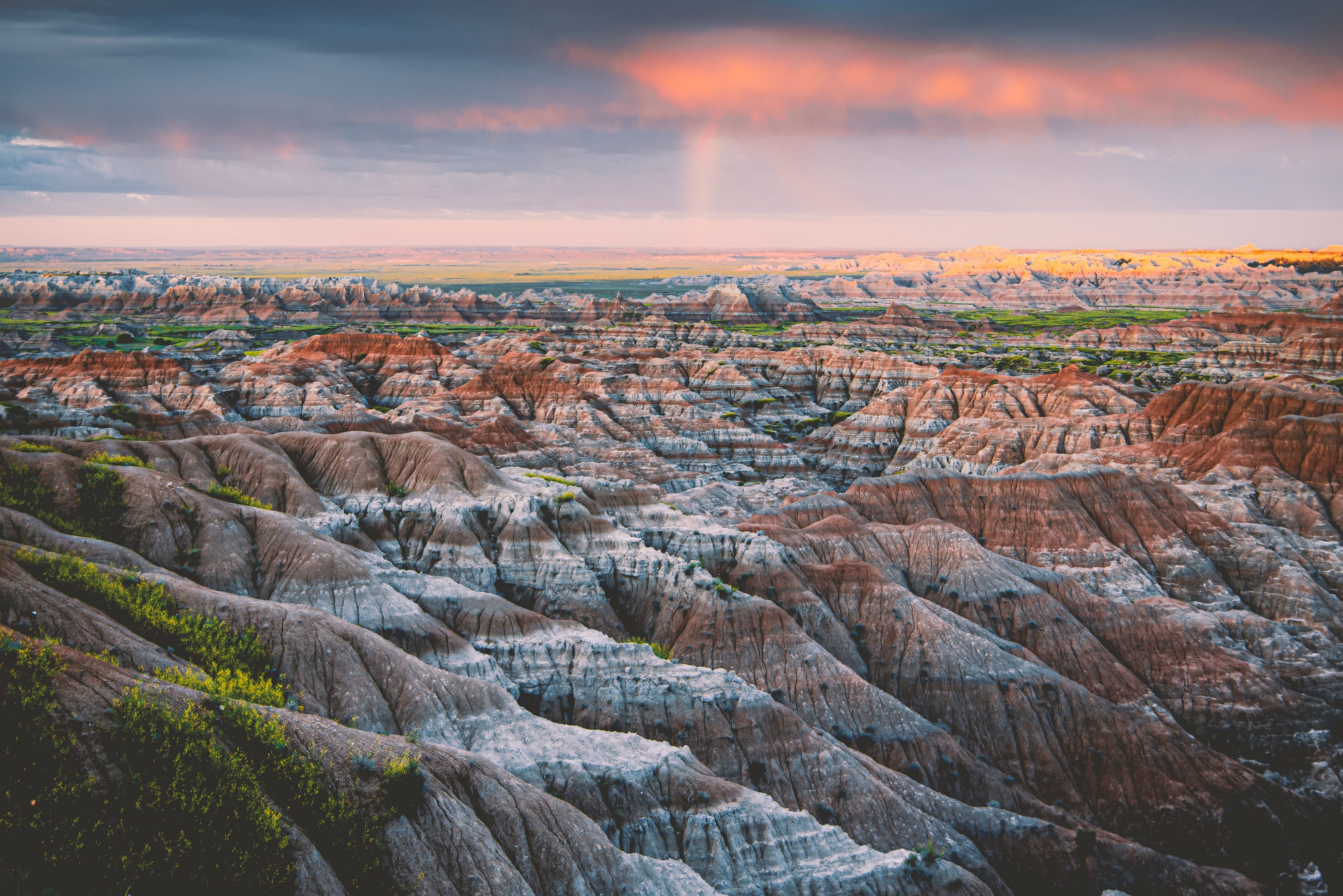 Badlands in South Dakota in Amerika