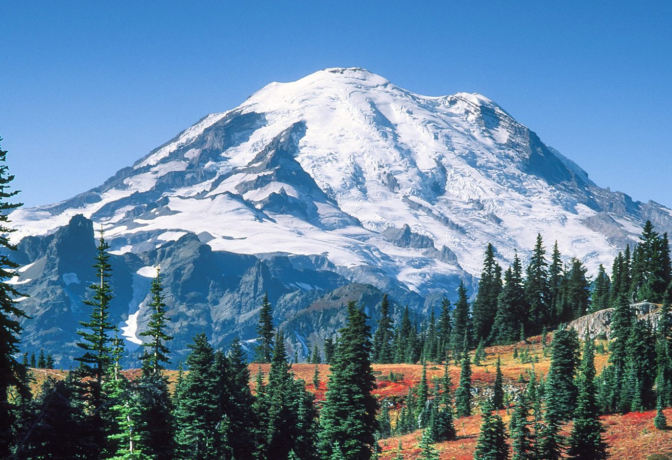 Mount Rainier in Washington State in Amerika