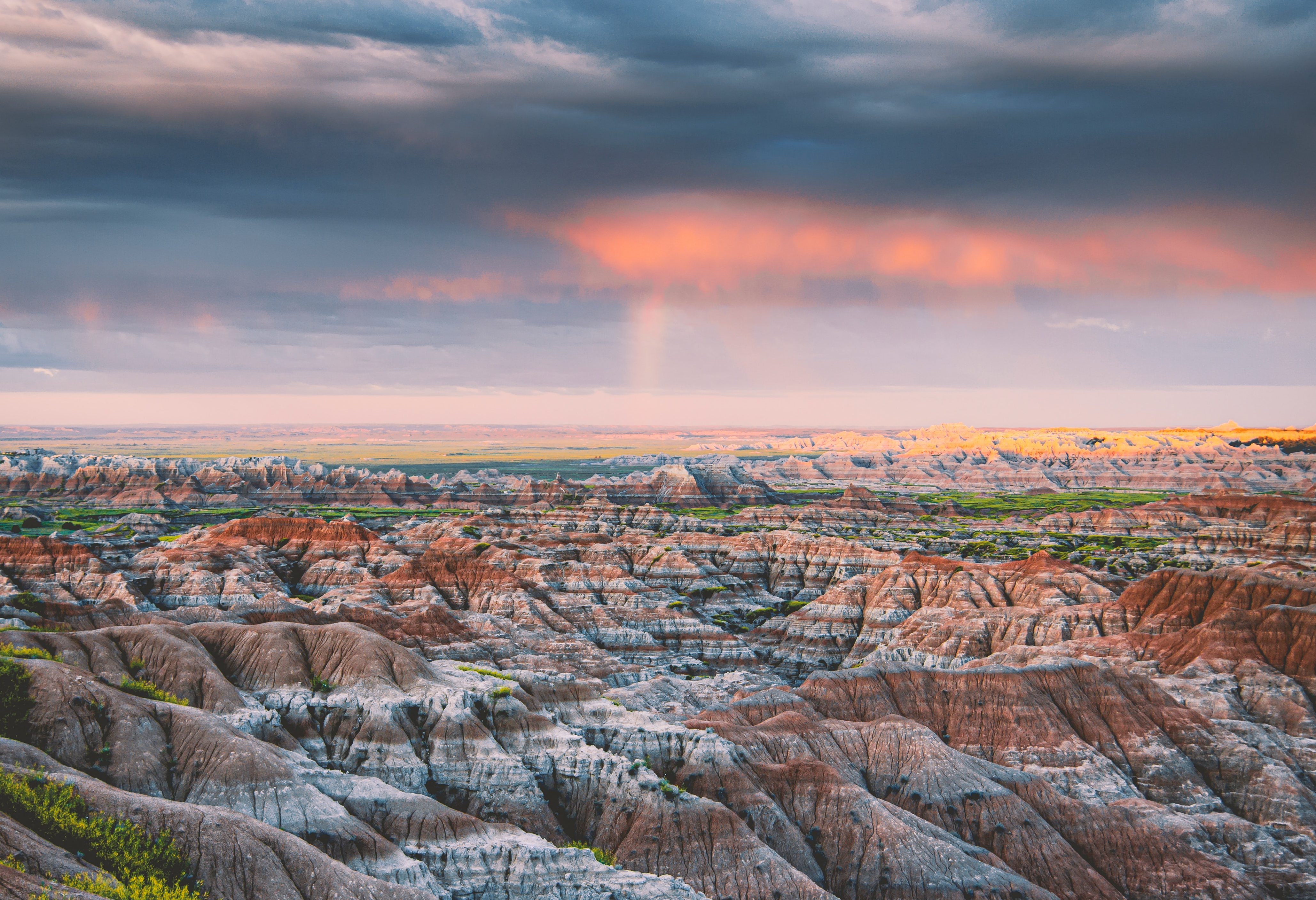 Badlands in South Dakota in Amerika
