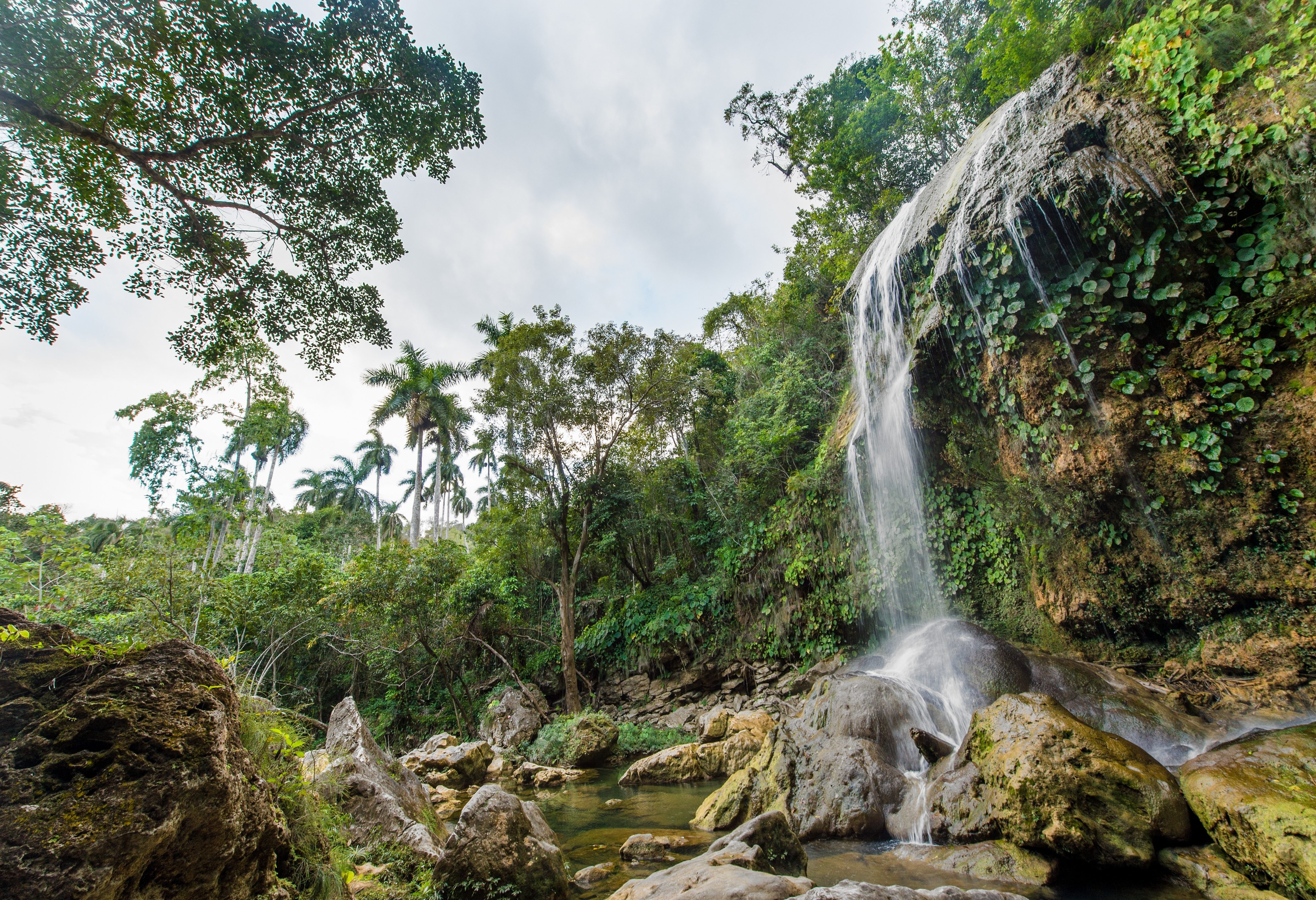 Soroa watervallen in het Sierra Rosario Biosfeer Reservaat in Cuba
