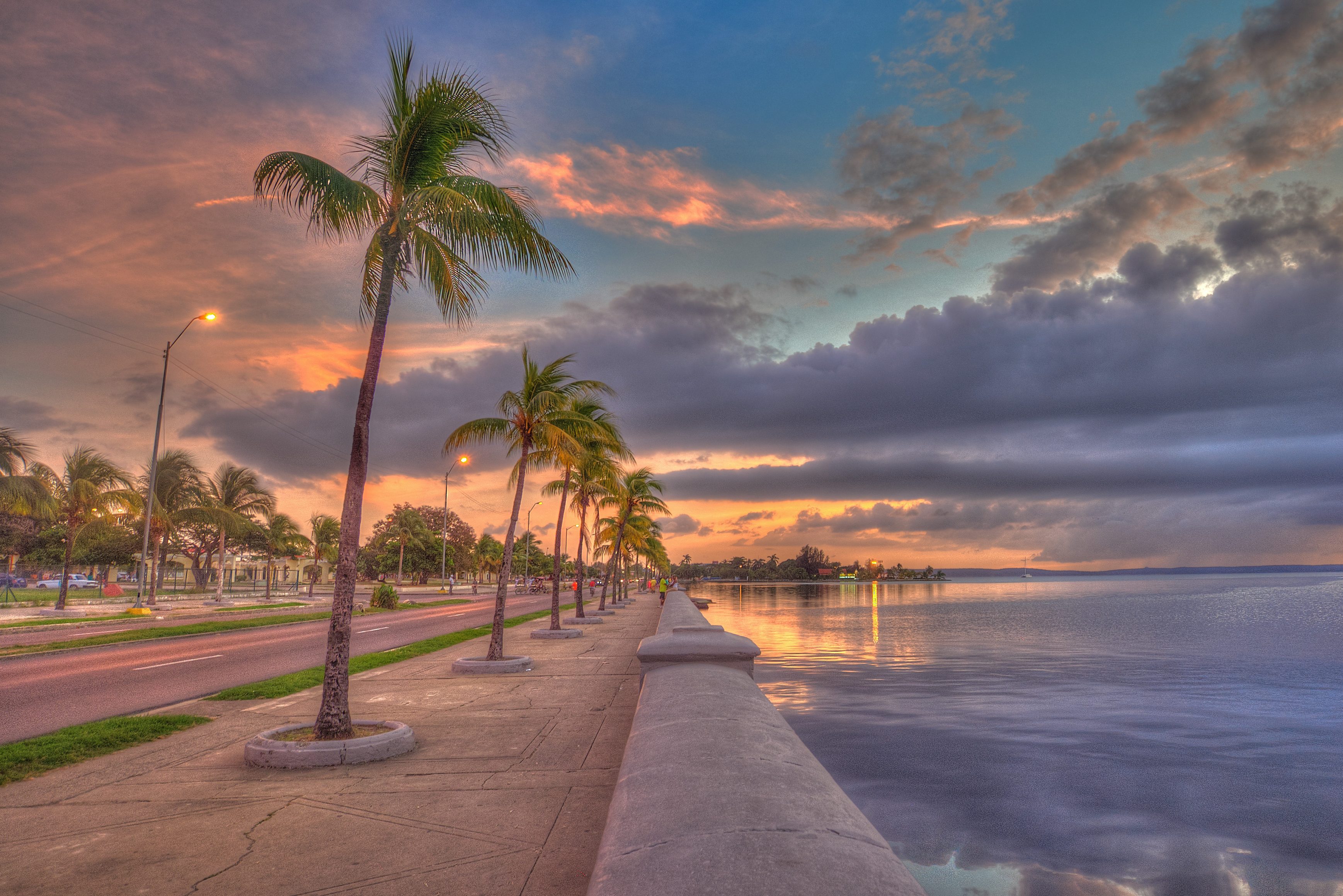 El Paseo del Prado in Cienfuegos in Cuba