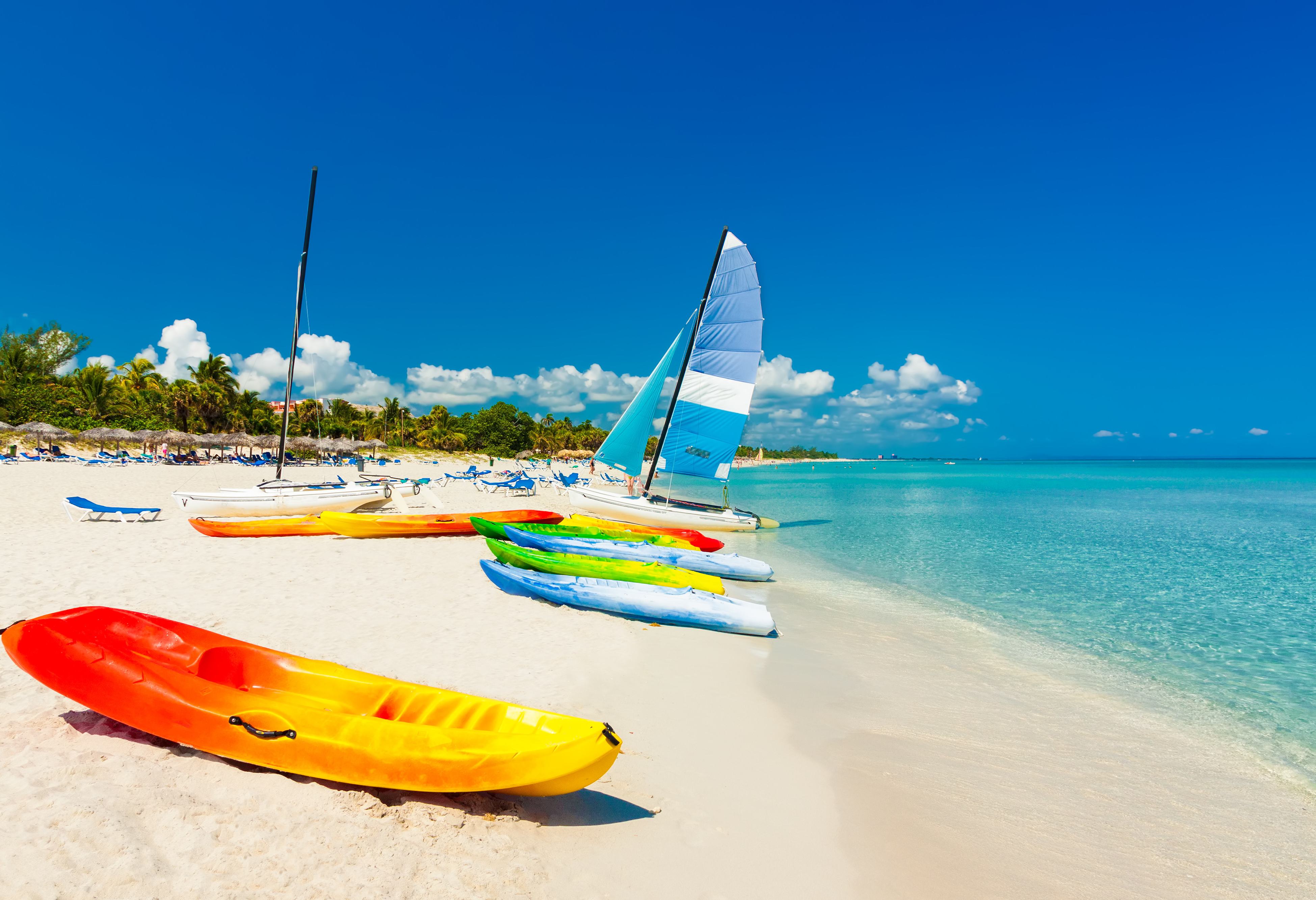 Het strand van Varadero in Cuba