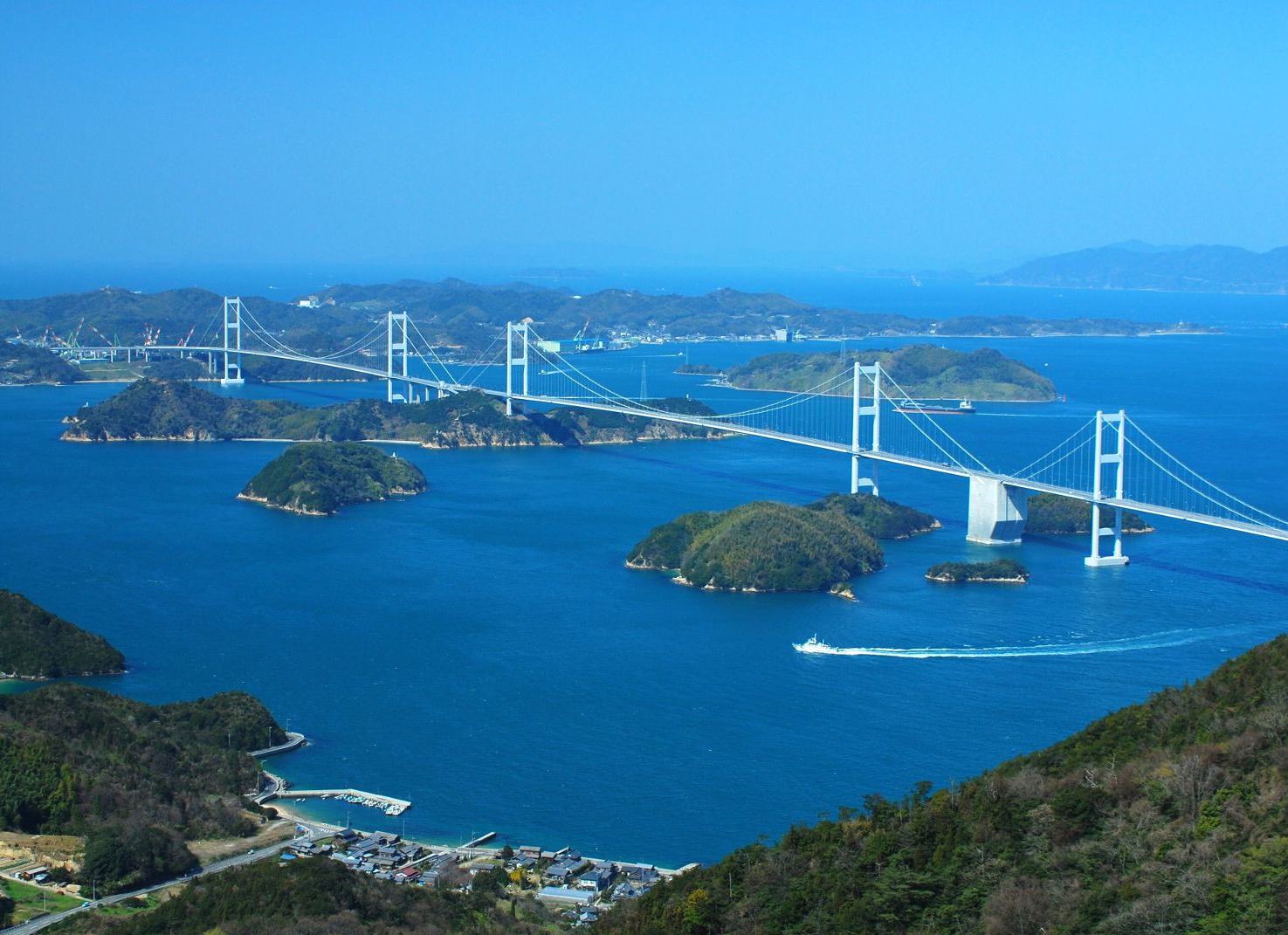 Shimanami Kaido in Shikoku, Japan