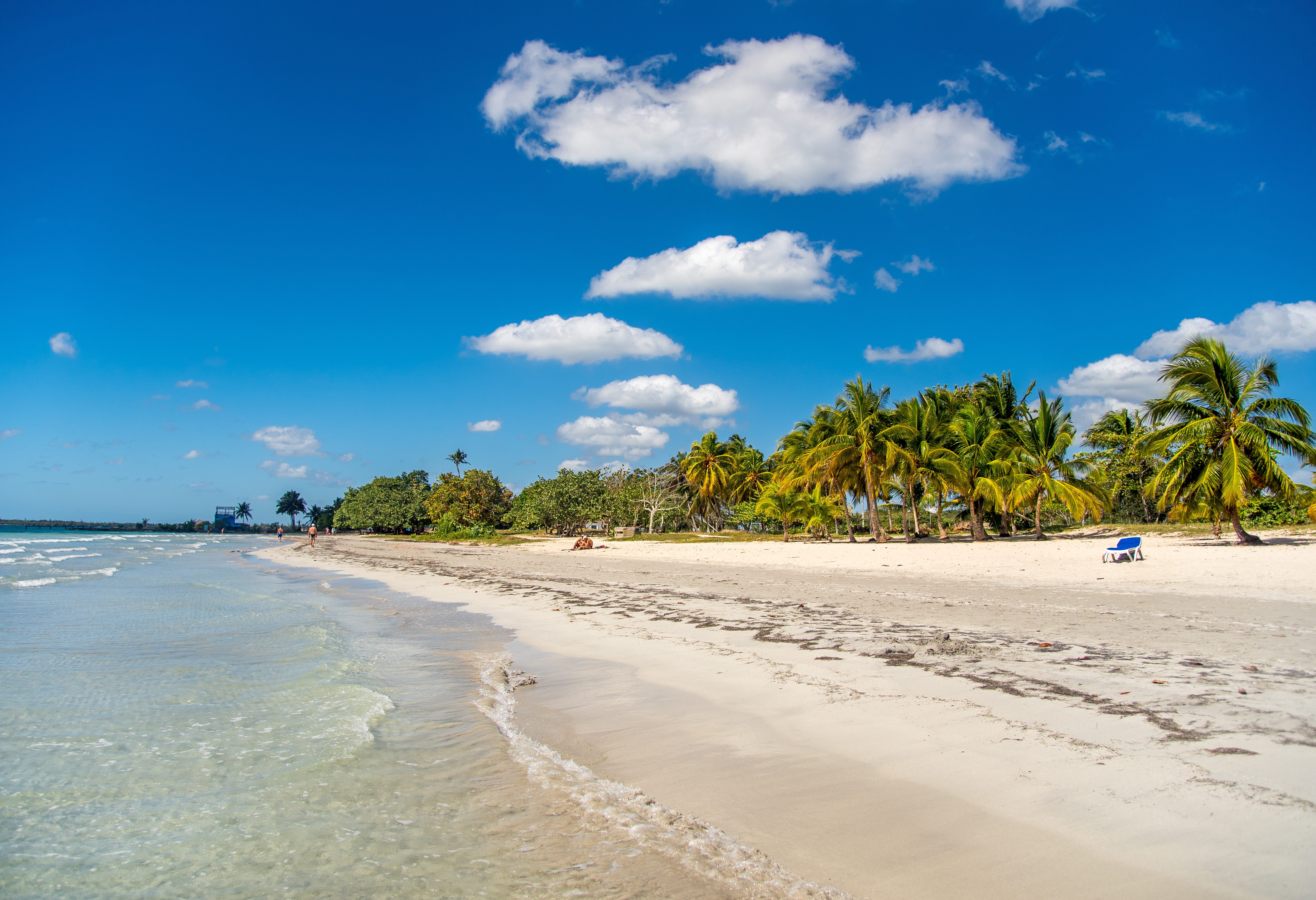 Strand van Playa Larga in de Varkensbaai in Cuba