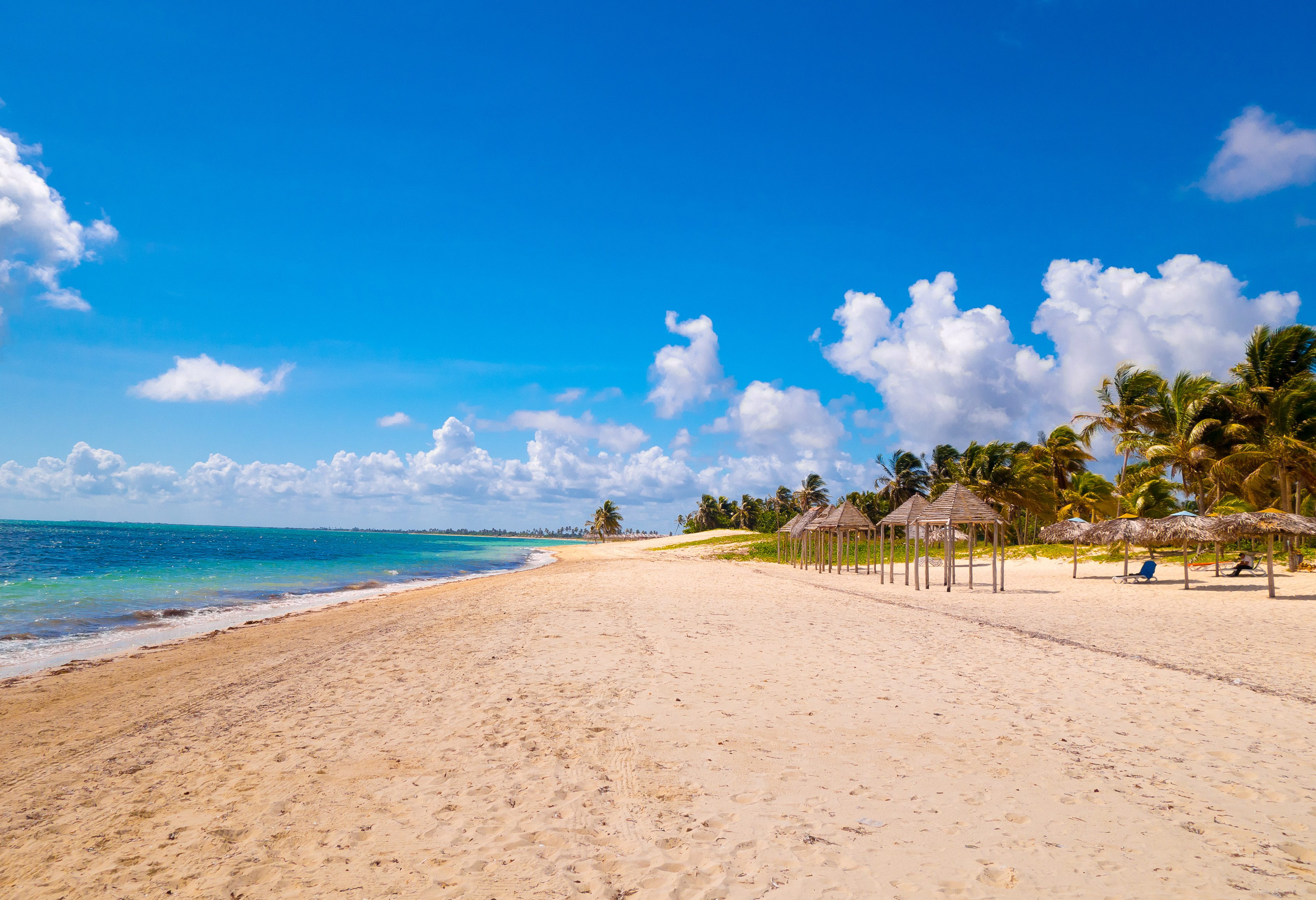 Strand van Playa Santa Lucia in Cuba