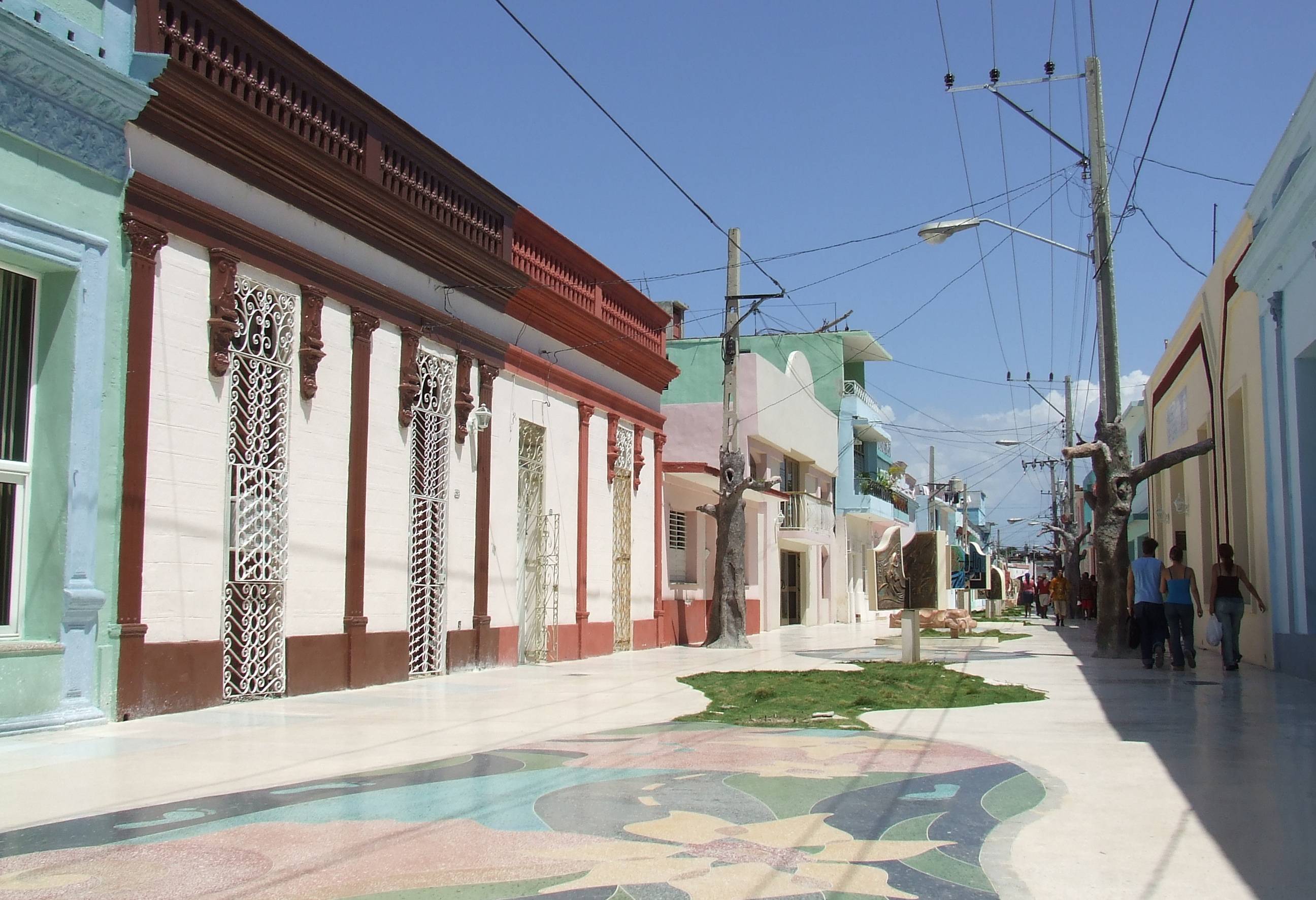 Boulevard in Bayamo in Cuba