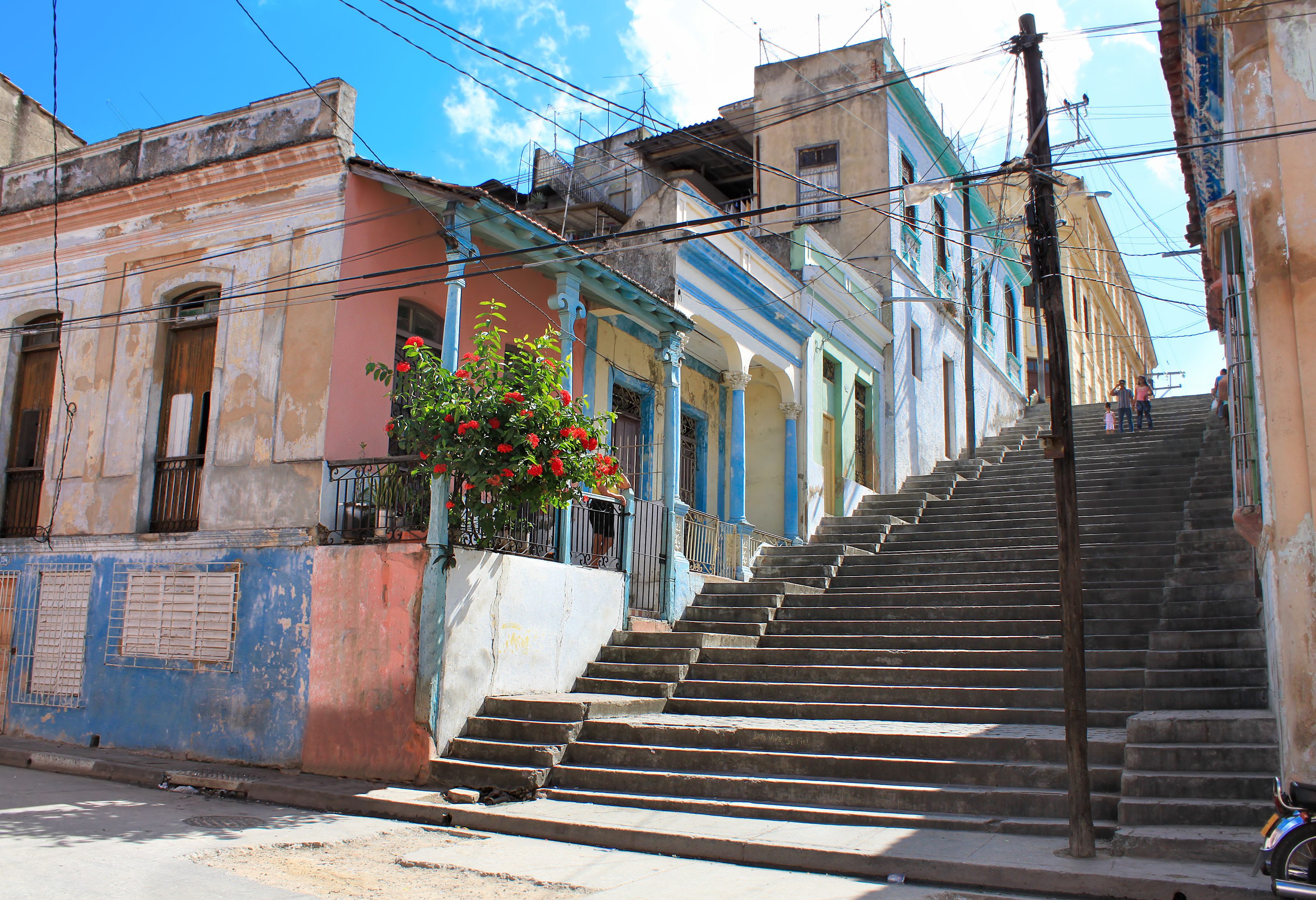 Padre pico trap naar de wijk Tivoli in Santiago de Cuba in Cuba