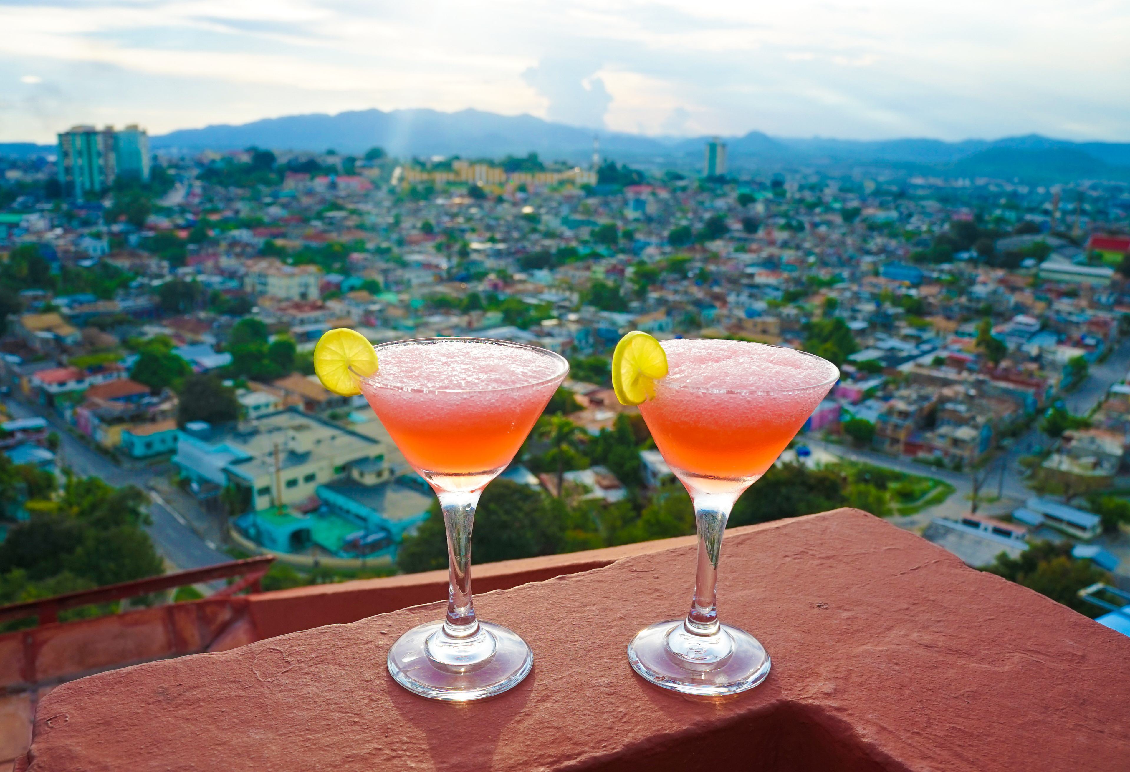 Rooftop bar in Santiago de Cuba in Cuba