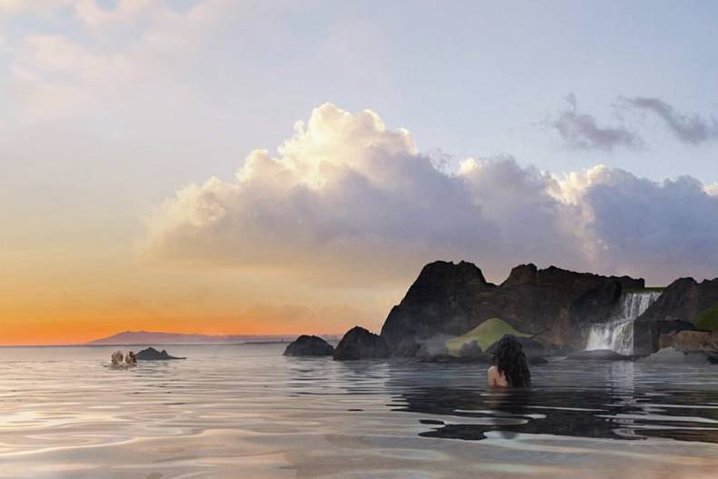 Sky Lagoon in IJsland