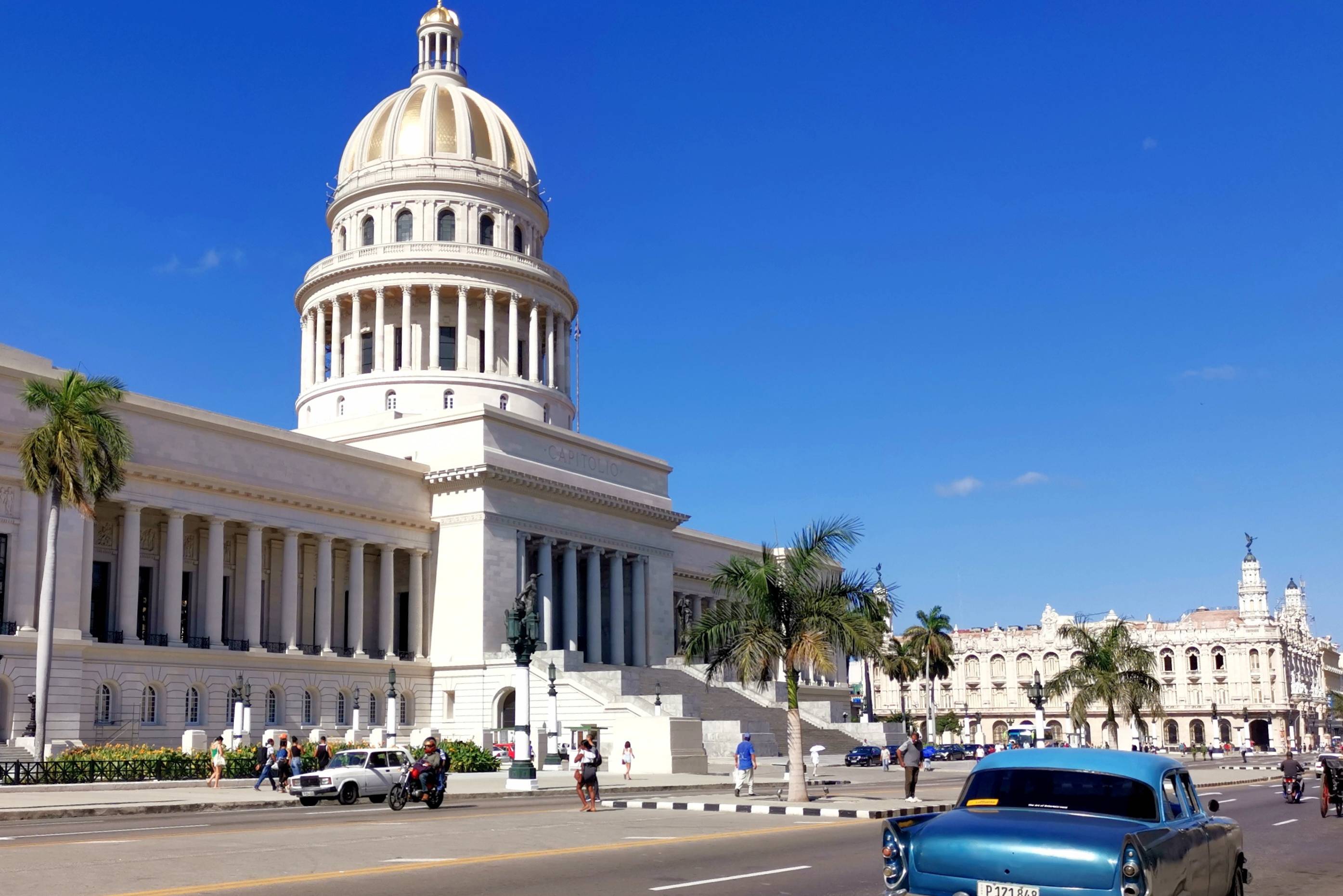 El Capitolio in het centrum van Havana in Cuba
