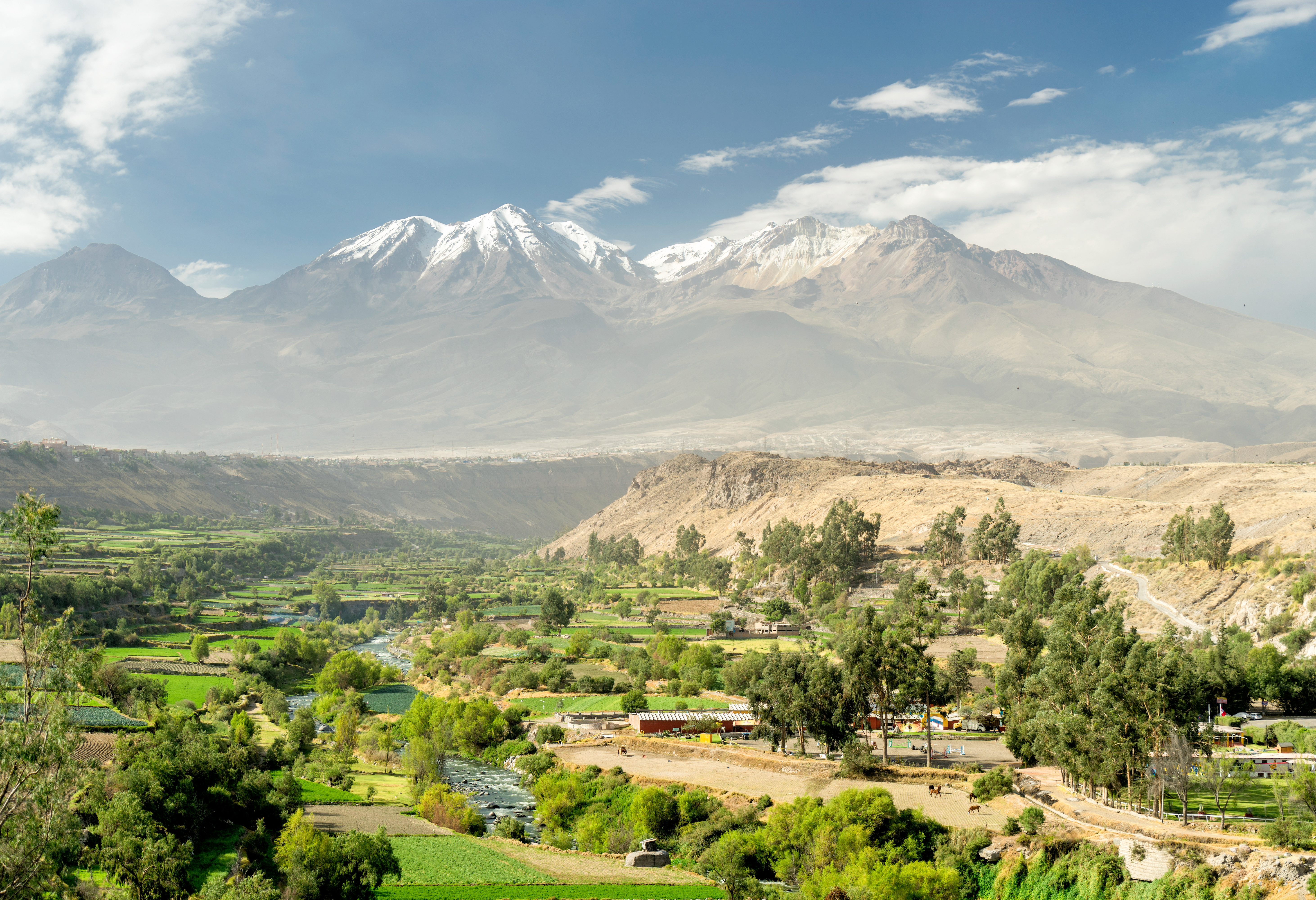 Bergachtige omgeving van Arequipa in Peru