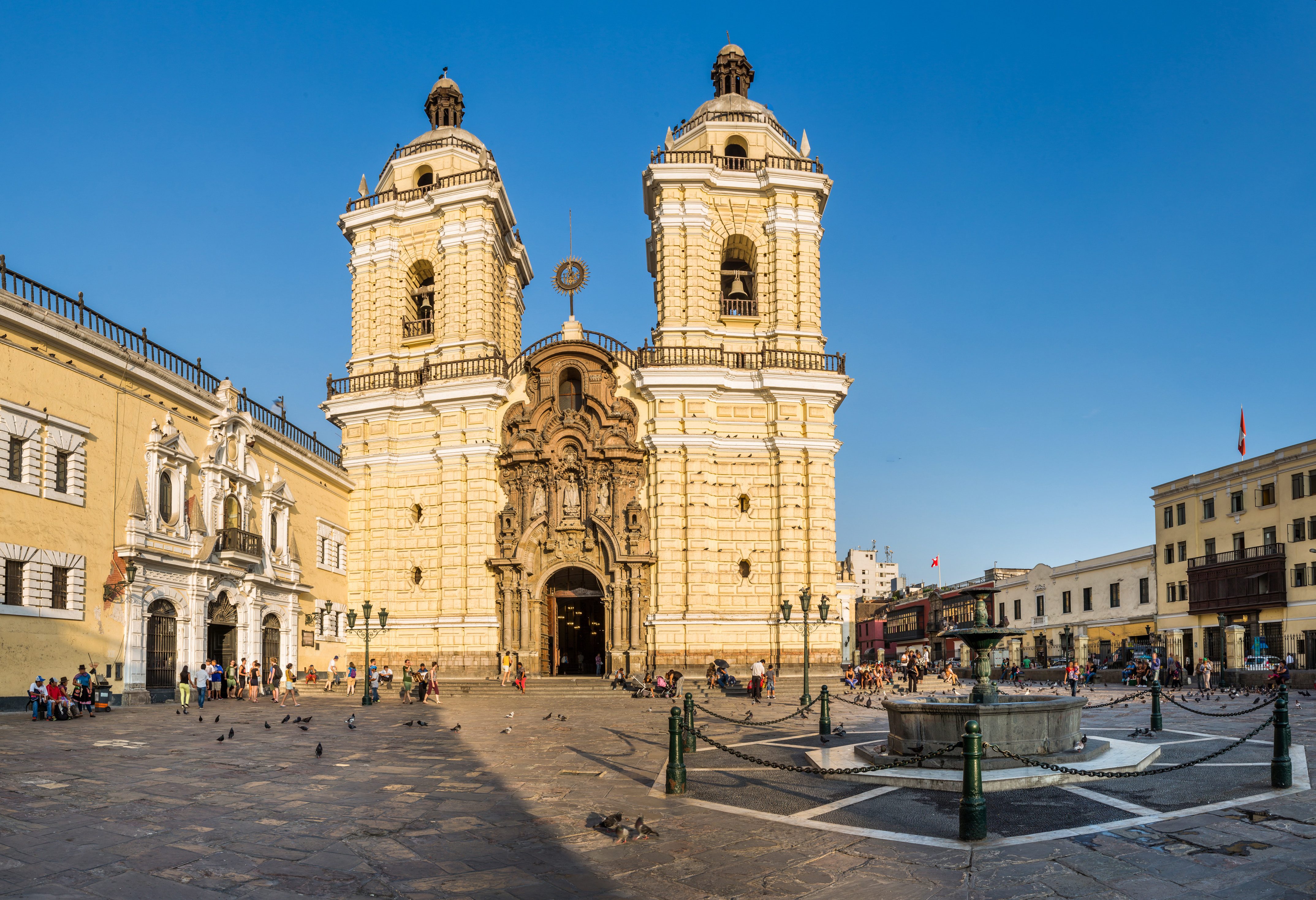 De San Francisco kerk in Lima in Peru
