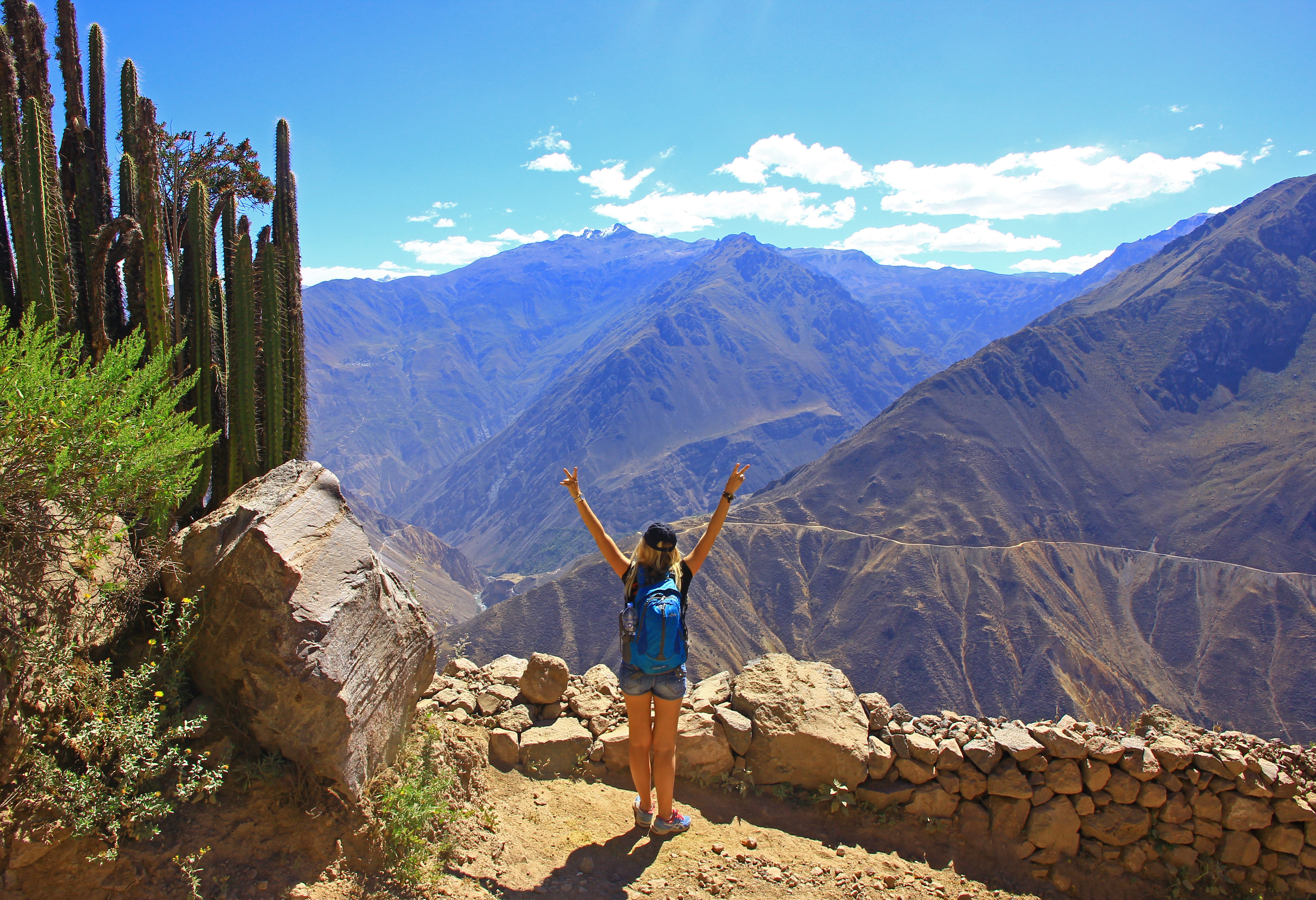 Uitzichtpunt in de Colca Canyon in Peru