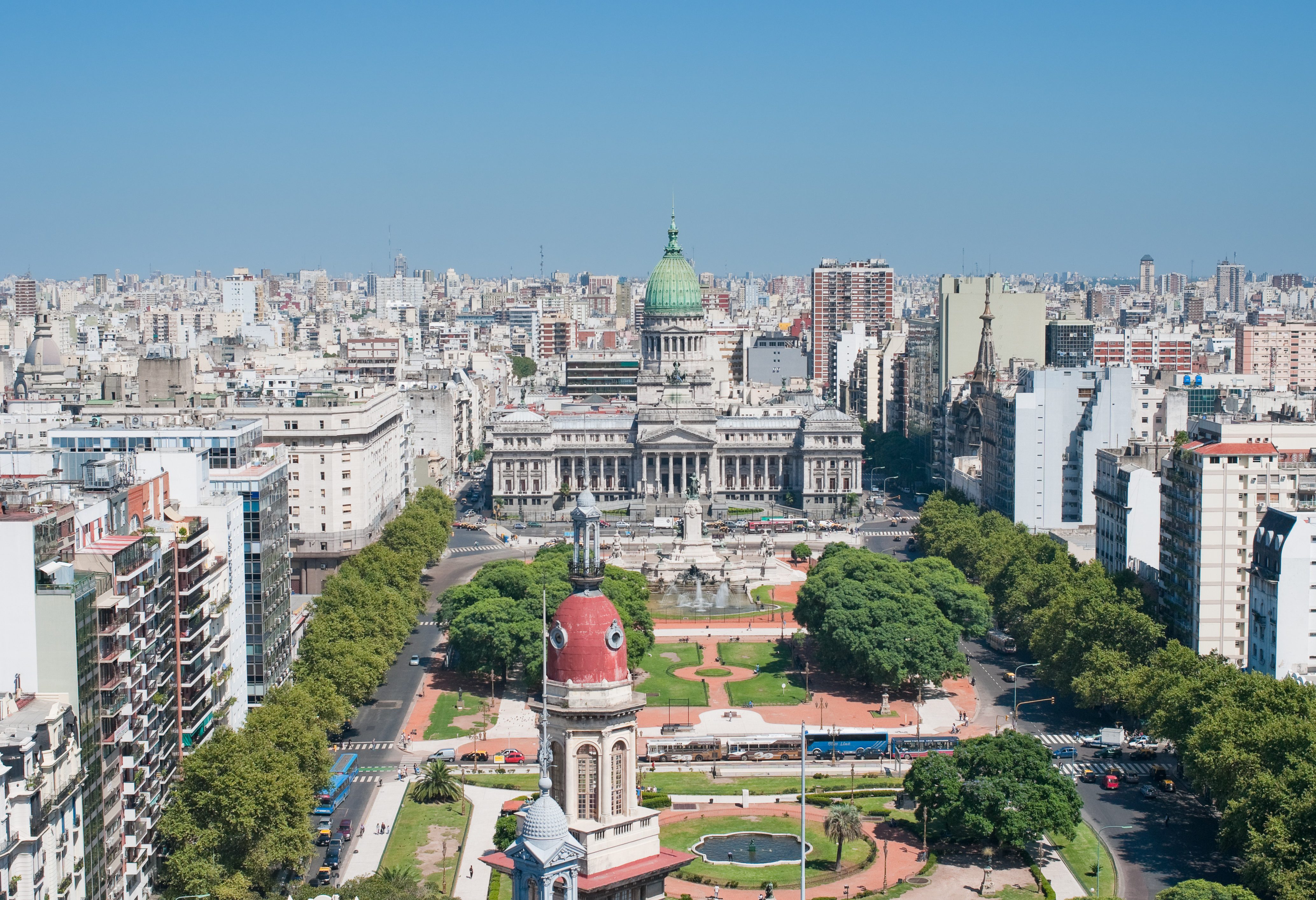 Panoramisch uitzicht Buenos Aires in Argentinië