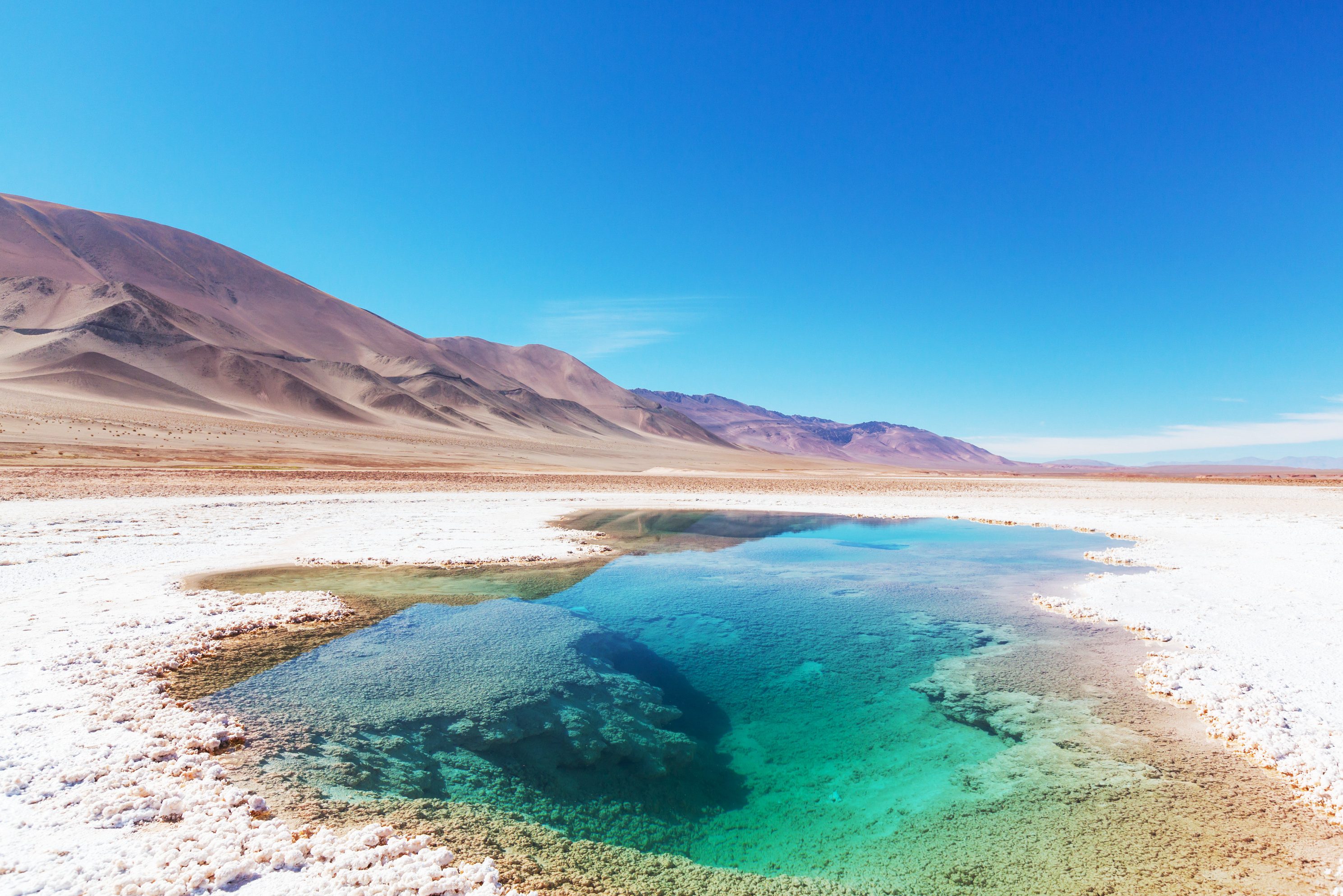 Zoutvlaktes bij Salta in Argentinië