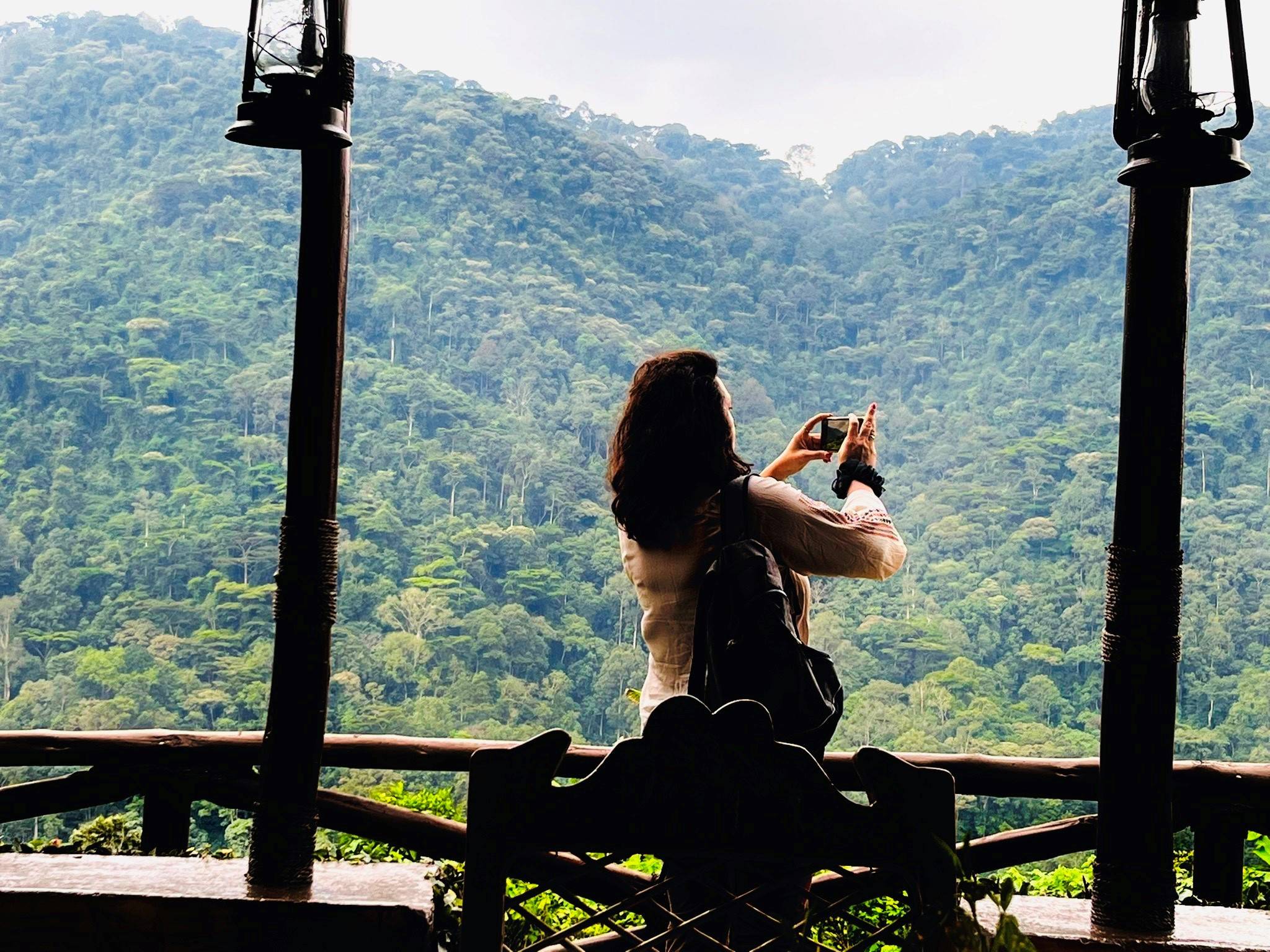 Uitzicht in Bwindi NP