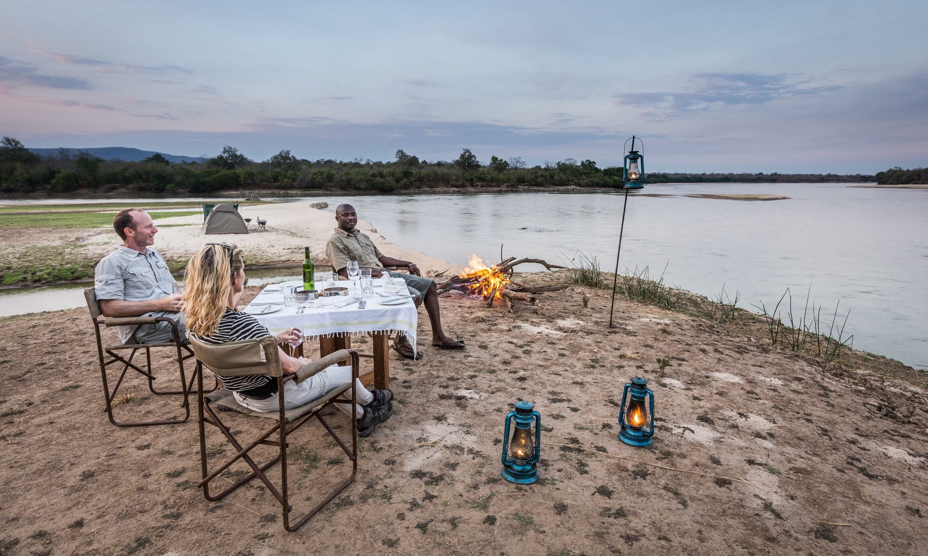 Sand River Selous Fly Camping Tanzania