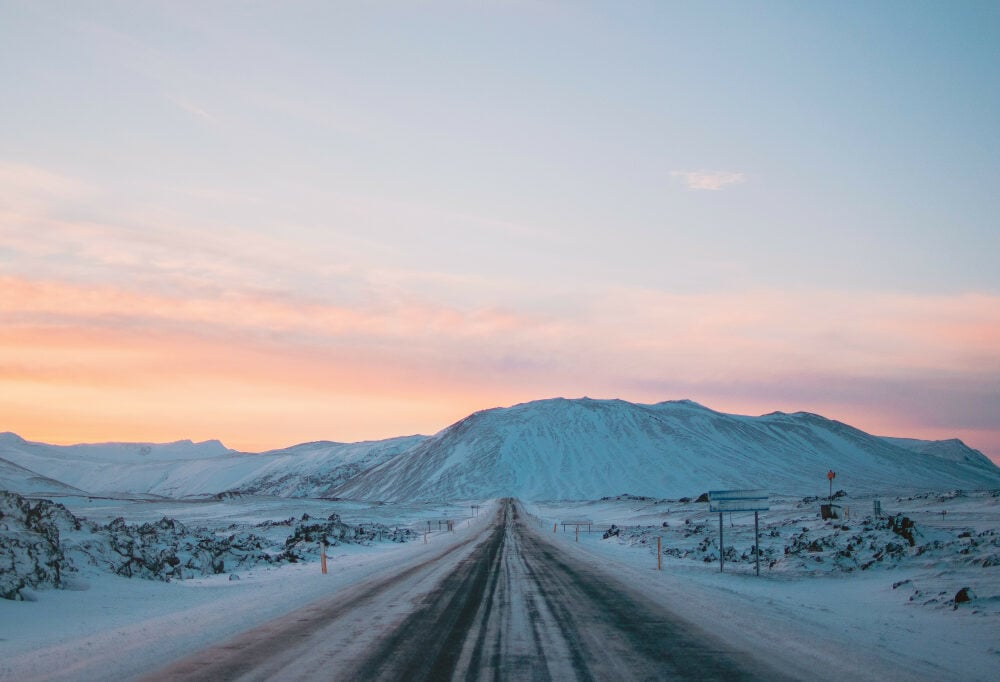 Winter in IJsland