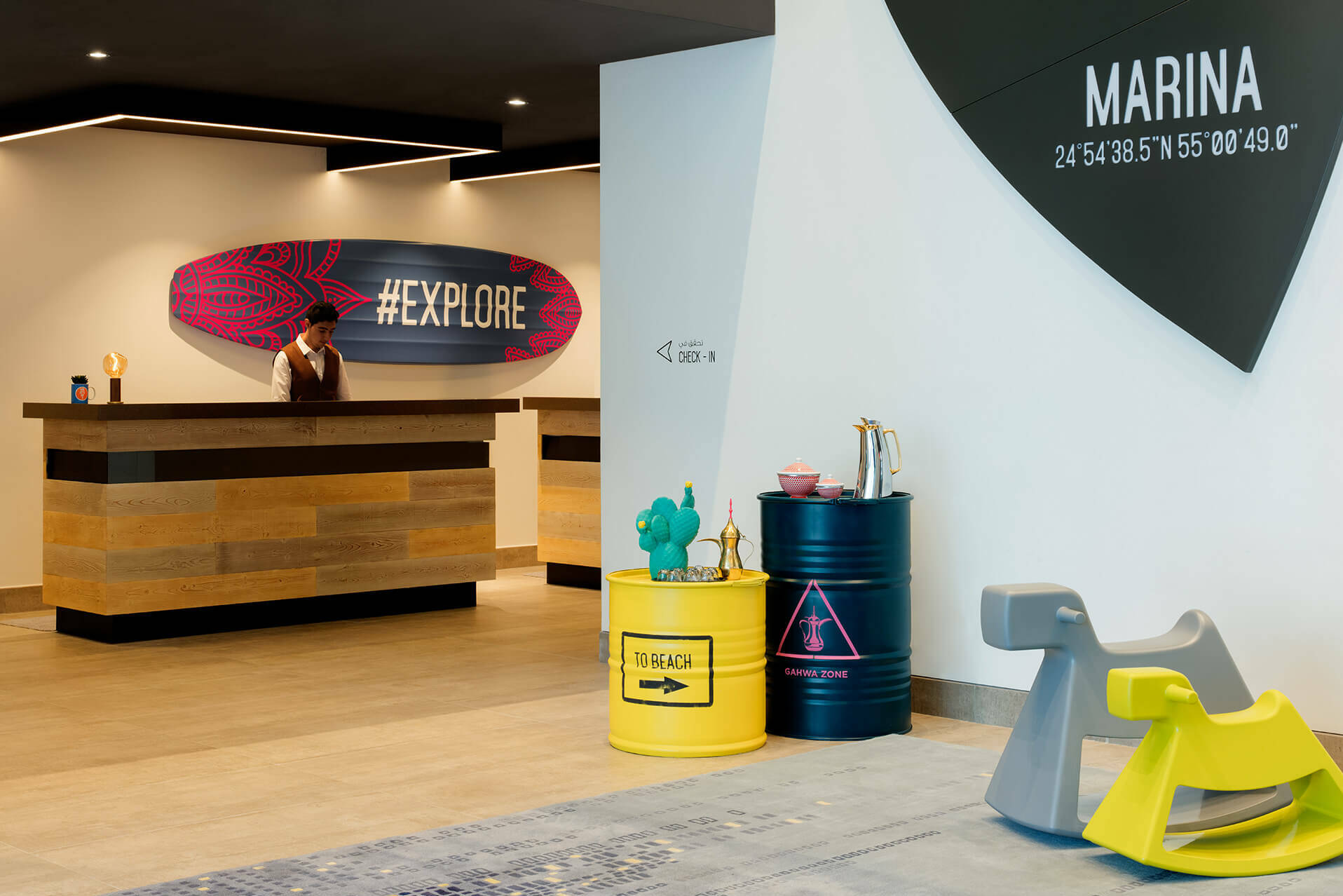 Dubai Emiraten Rove Marina Receptie