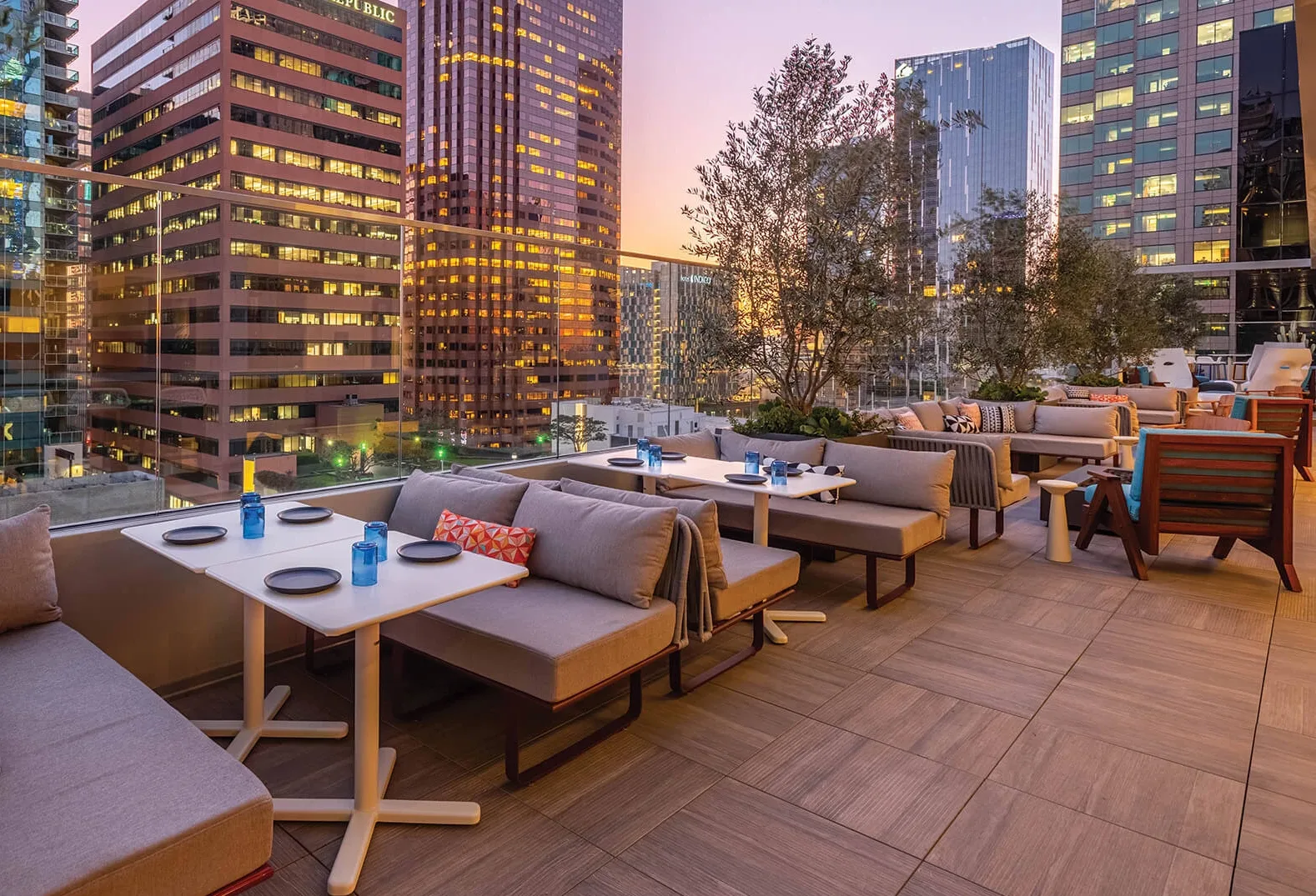 Amerika Los Angeles The Wayfarer Downtown Rooftop
