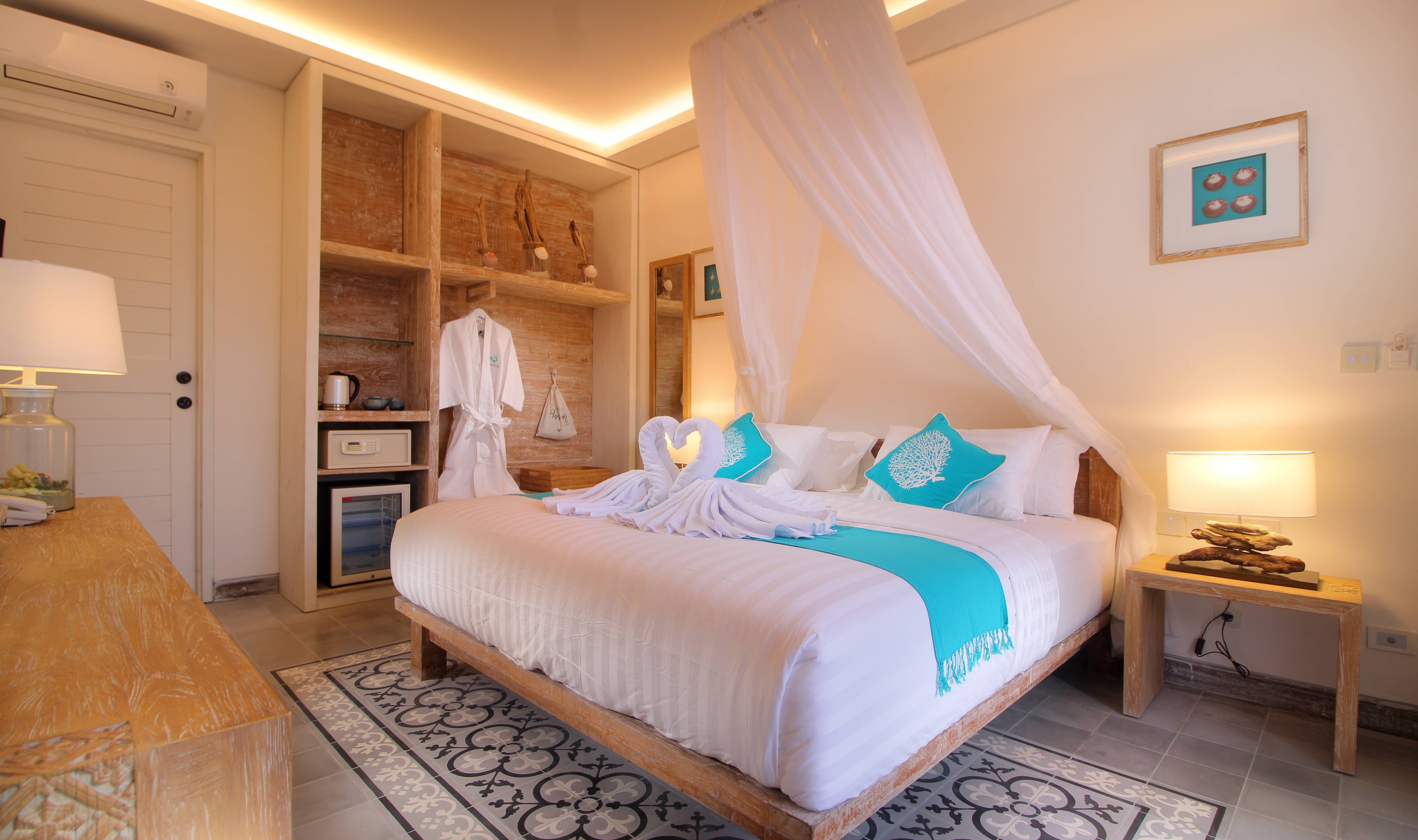 Suite Garden View in het Kardia Resort op Gili Trawangan in Indonesie