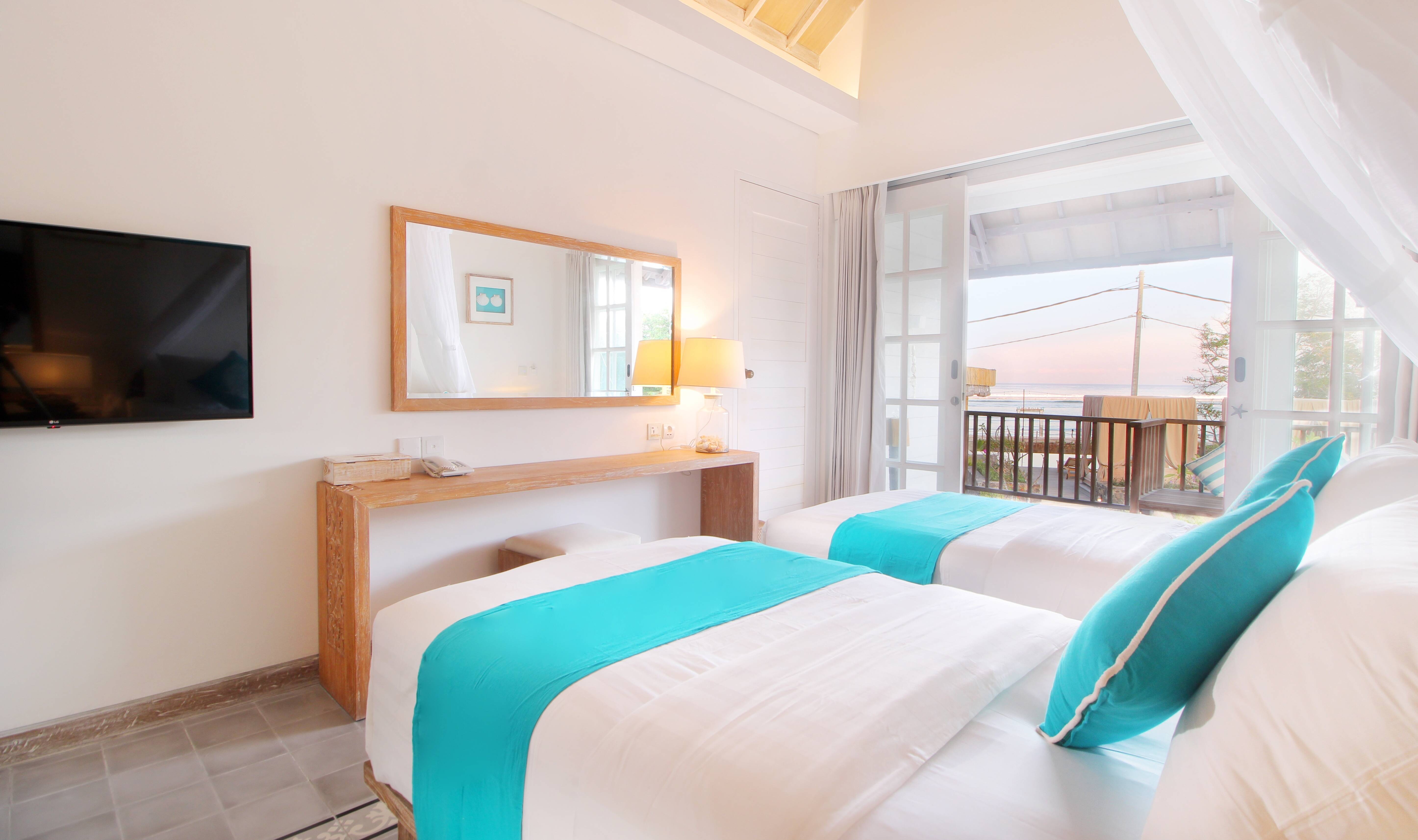 Suite Ocean View in het Kardia Resort op Gili Trawangan in Indonesie