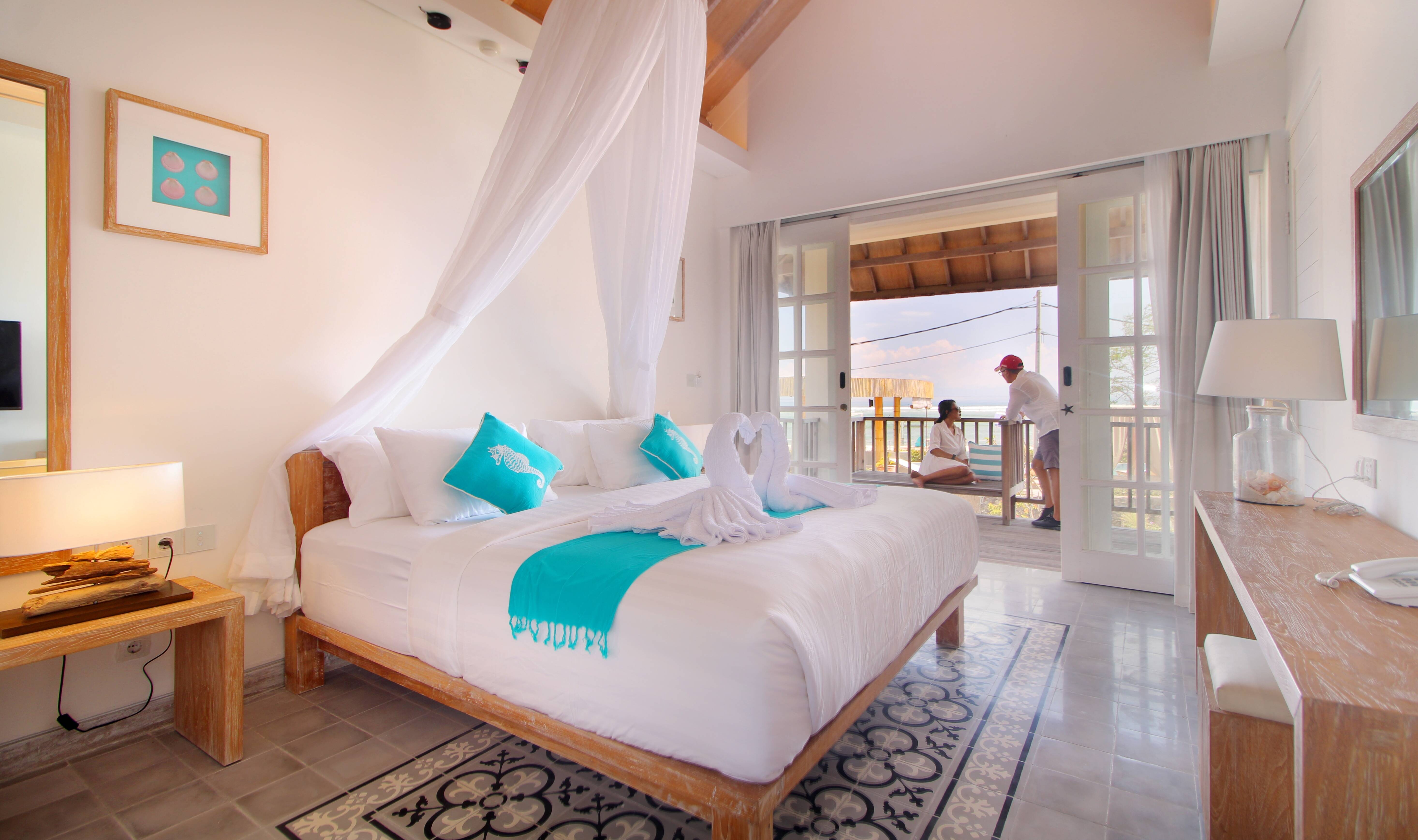 Suite Ocean View in het Kardia Resort op Gili Trawangan in Indonesie