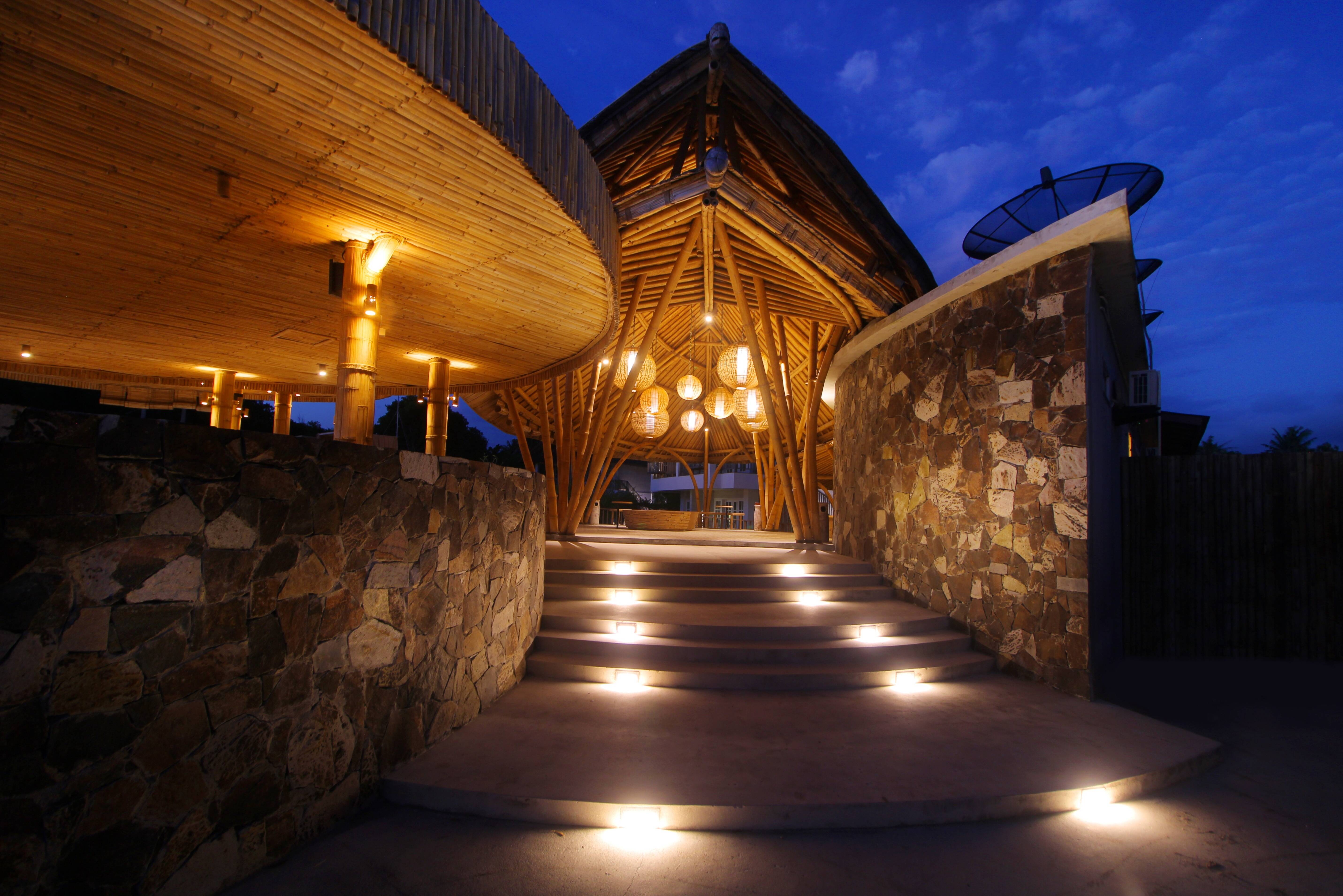 Entree van het Kardia Resort op Gili Trawangan in Indonesie