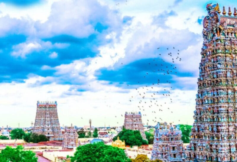 India Madurai Meenakshi Tempel