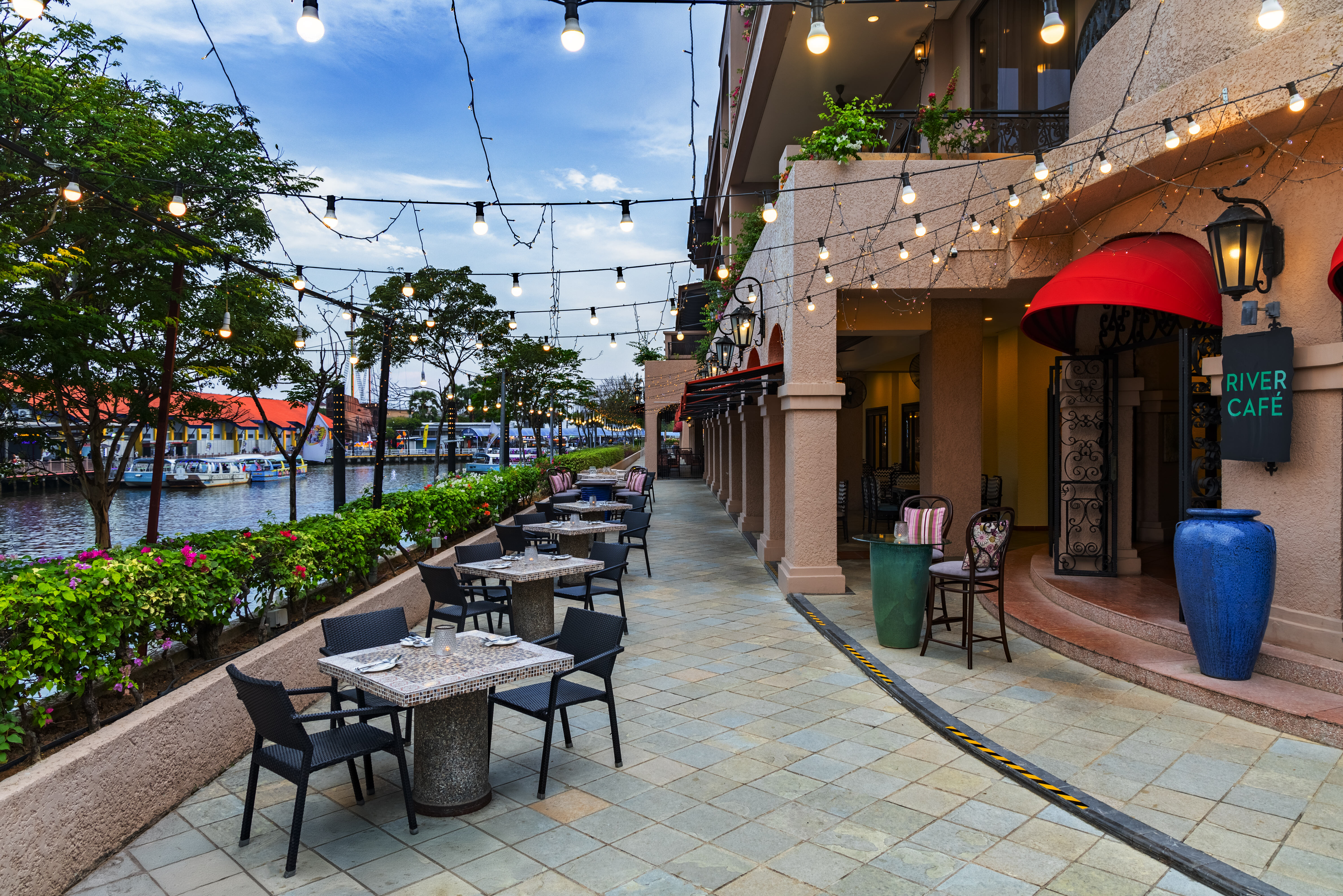 Maleisie Malacca Casa del Rio River Cafe