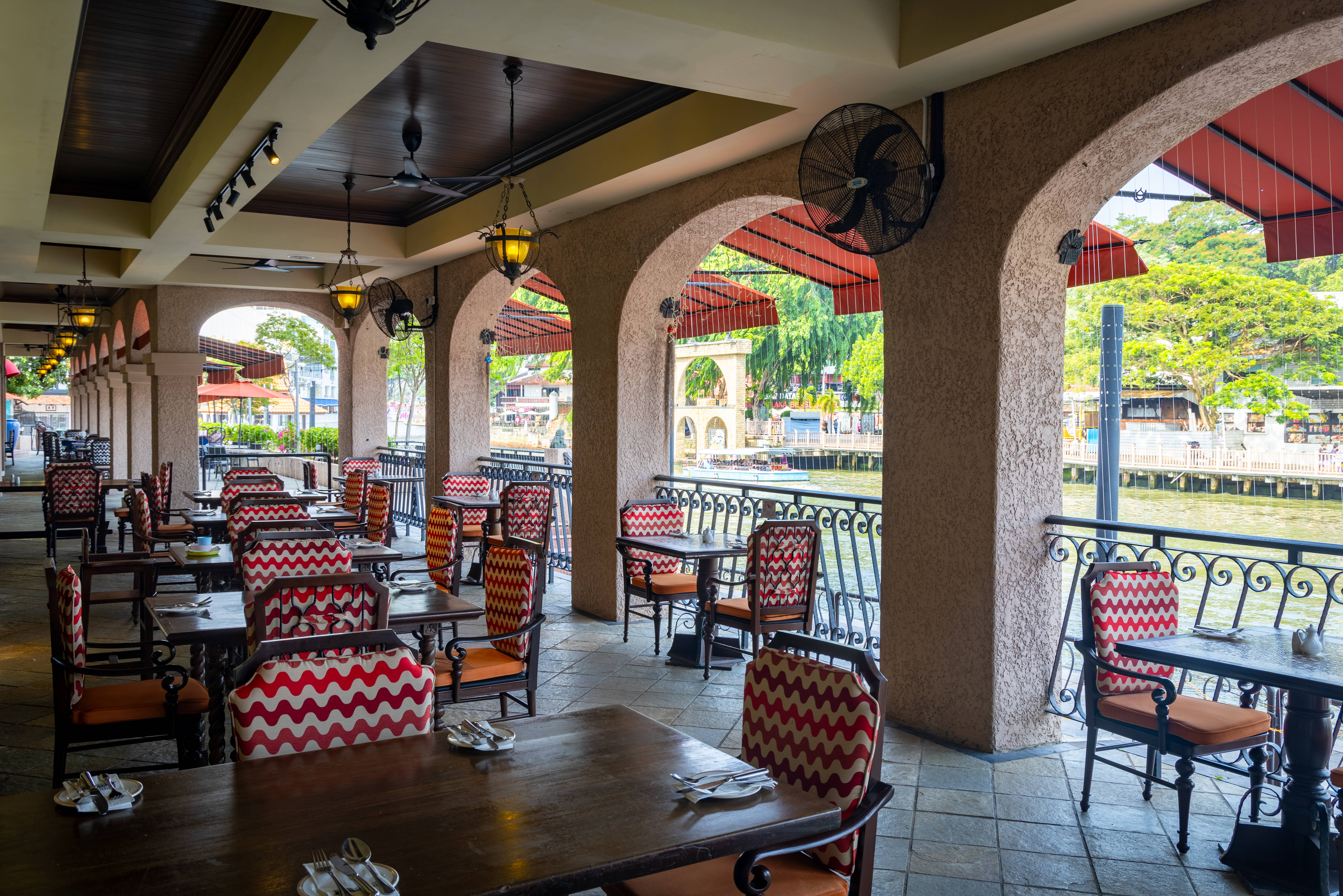 Maleisie Malacca Casa del Rio Restaurant