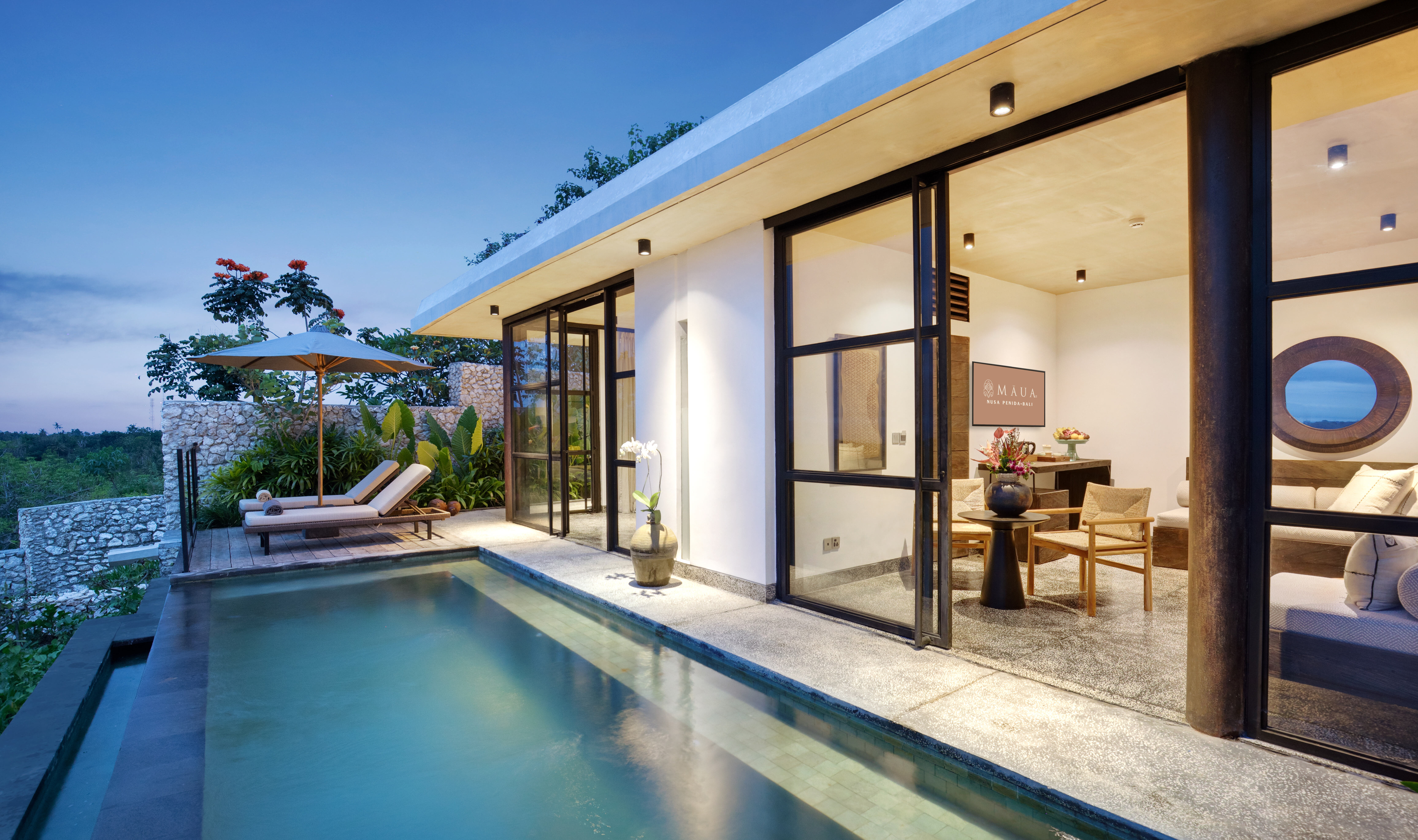 Zwembadje van de One Bedroom Suite Pool Villa in het MAUA Nusa Penida in Indonesie