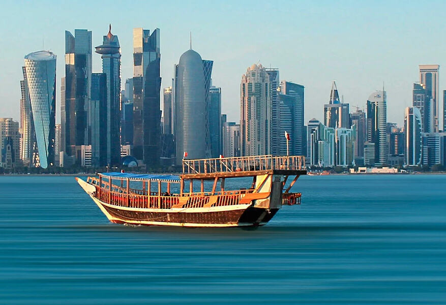 Dhow Sunset Cruise bij Doha in Qatar