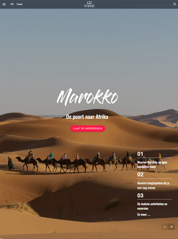 Marokko online magazine cover