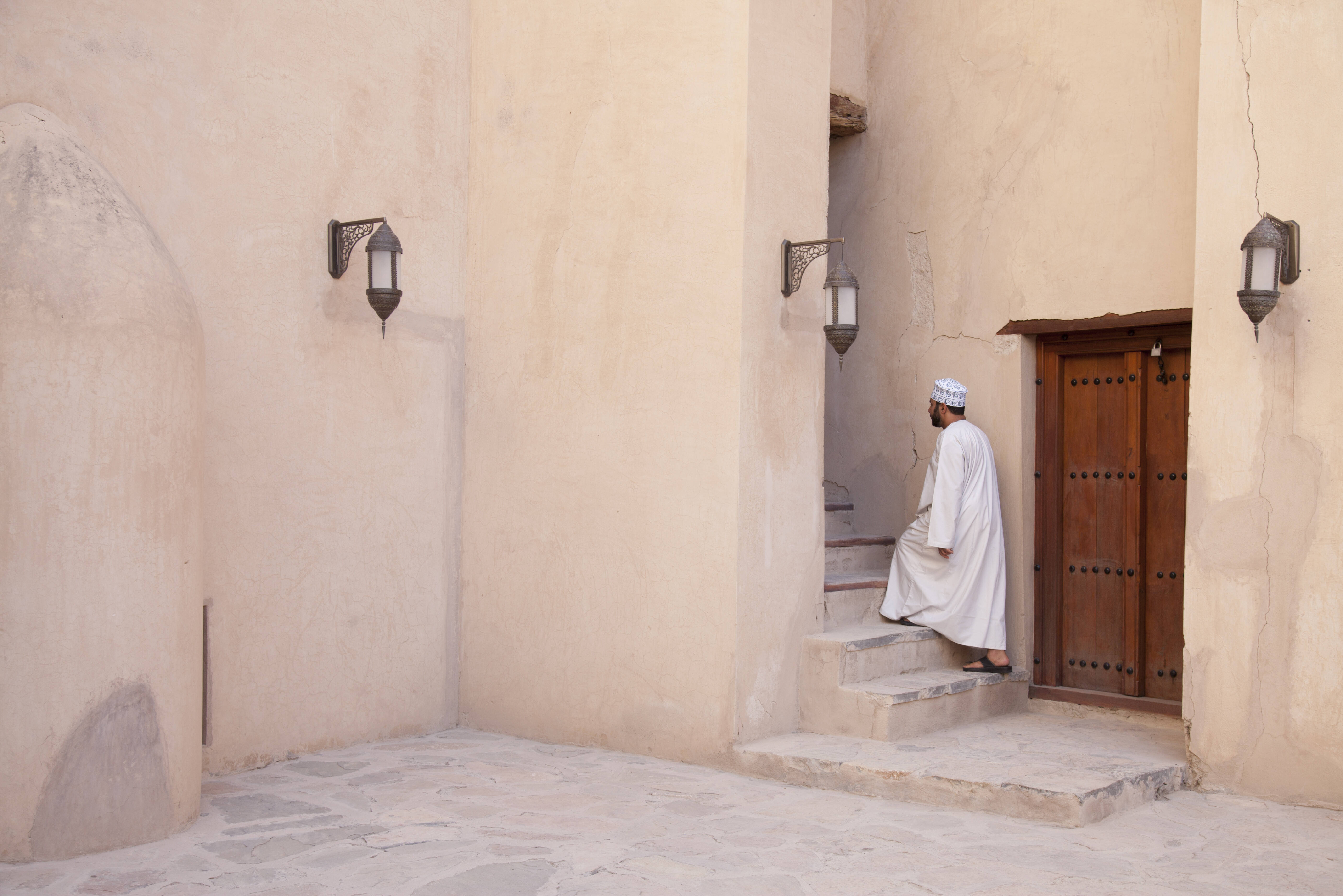 Oman Nizwa Man in traditionele Kleding