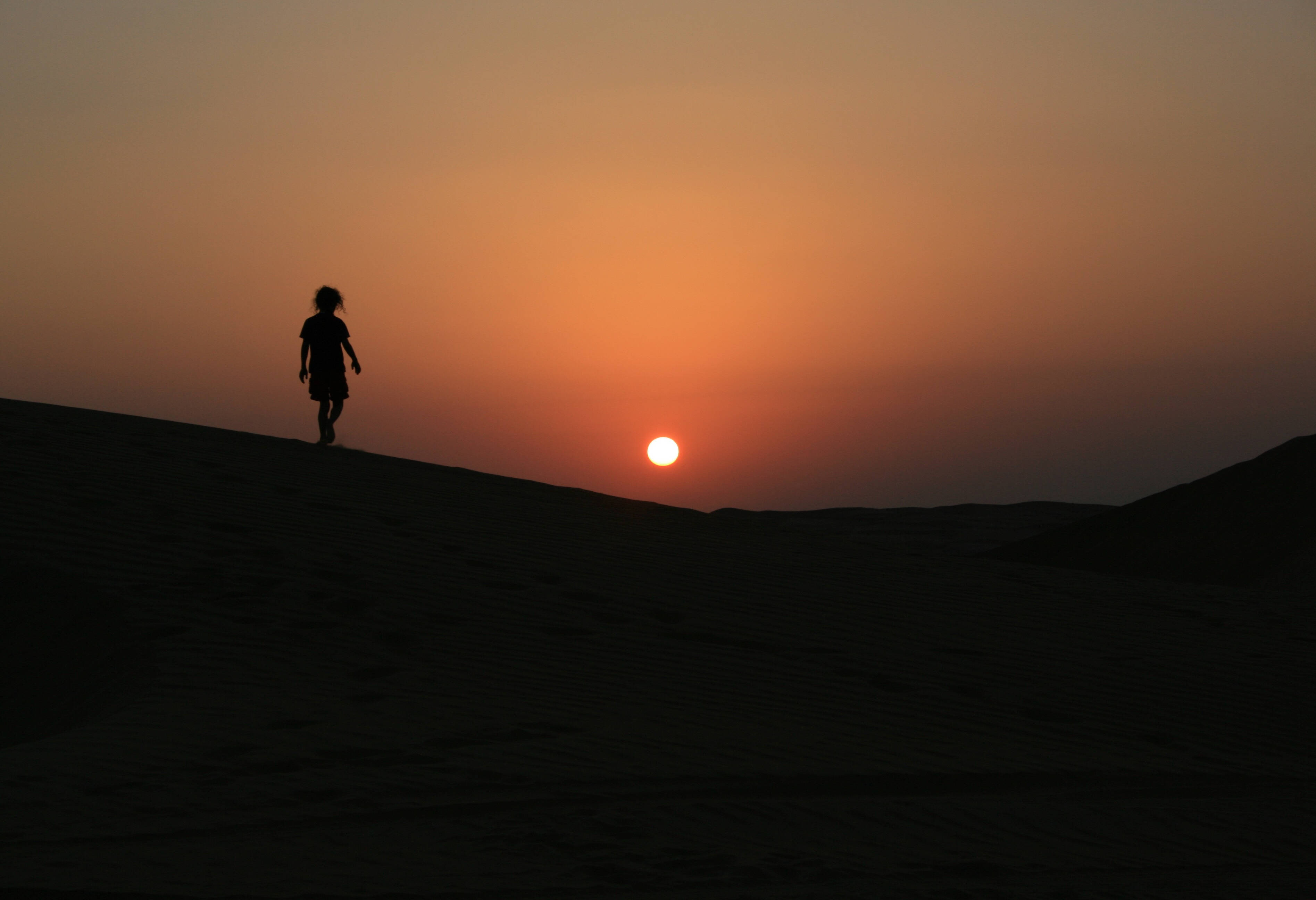 Oman Wahiba Sands Zonsondergang