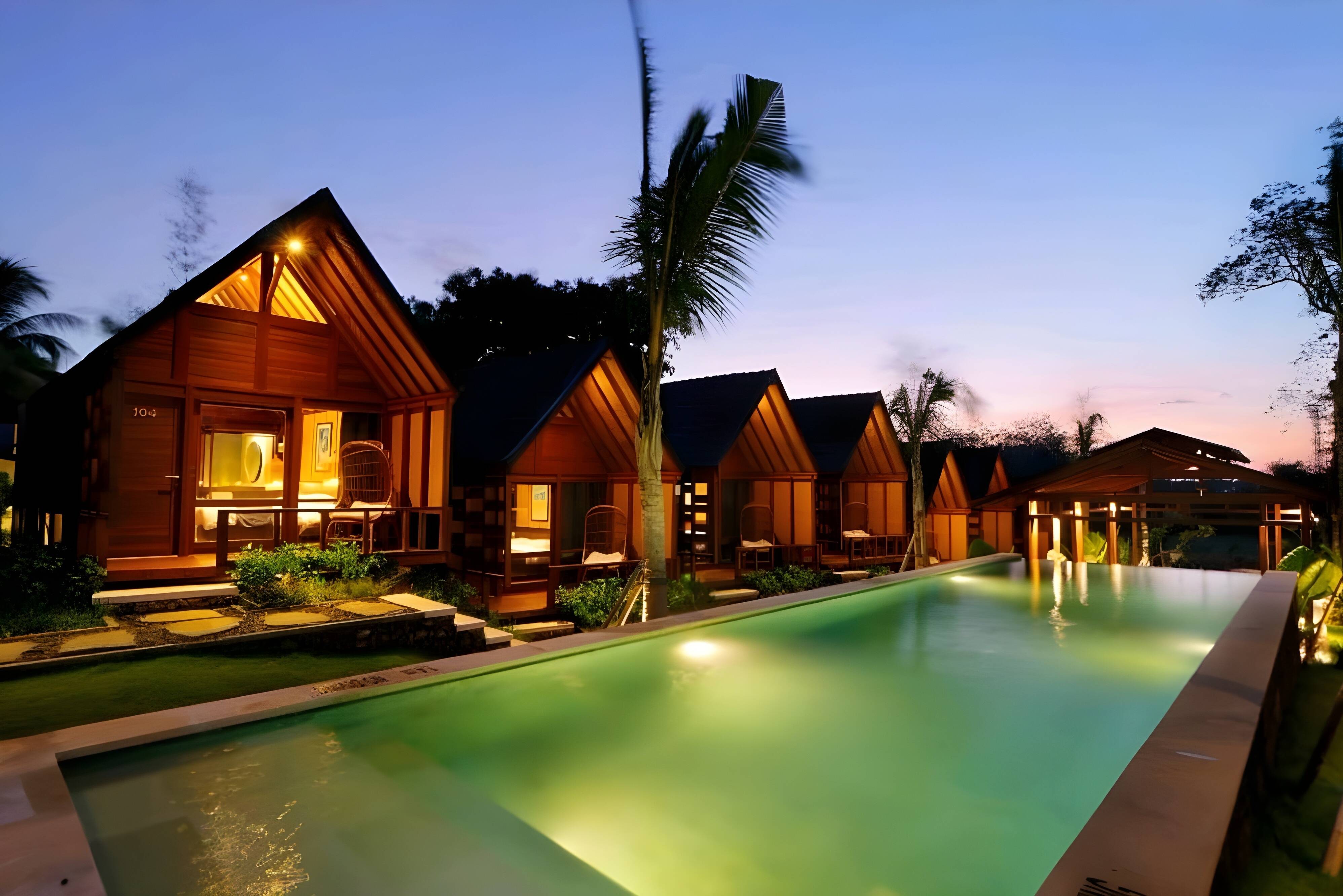 Zwembad van Bingin Lodge in Uluwatu op Bali in Indonesie