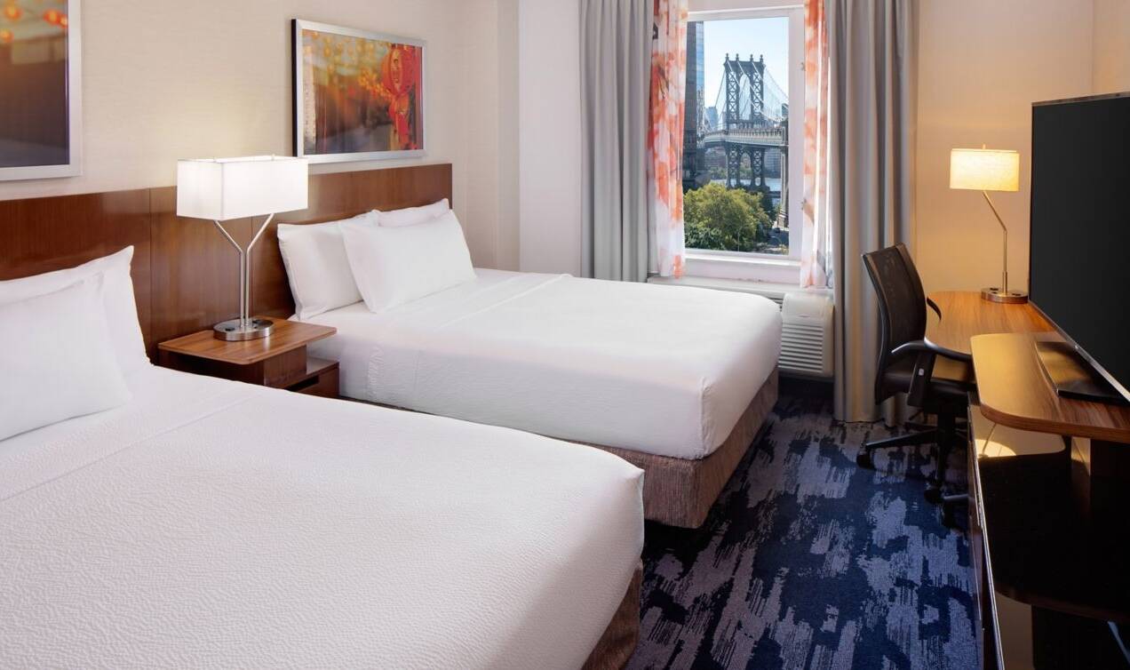 Amerika New York Fairfield Inn Suites Downtown East 2 Queen Bed Kamer