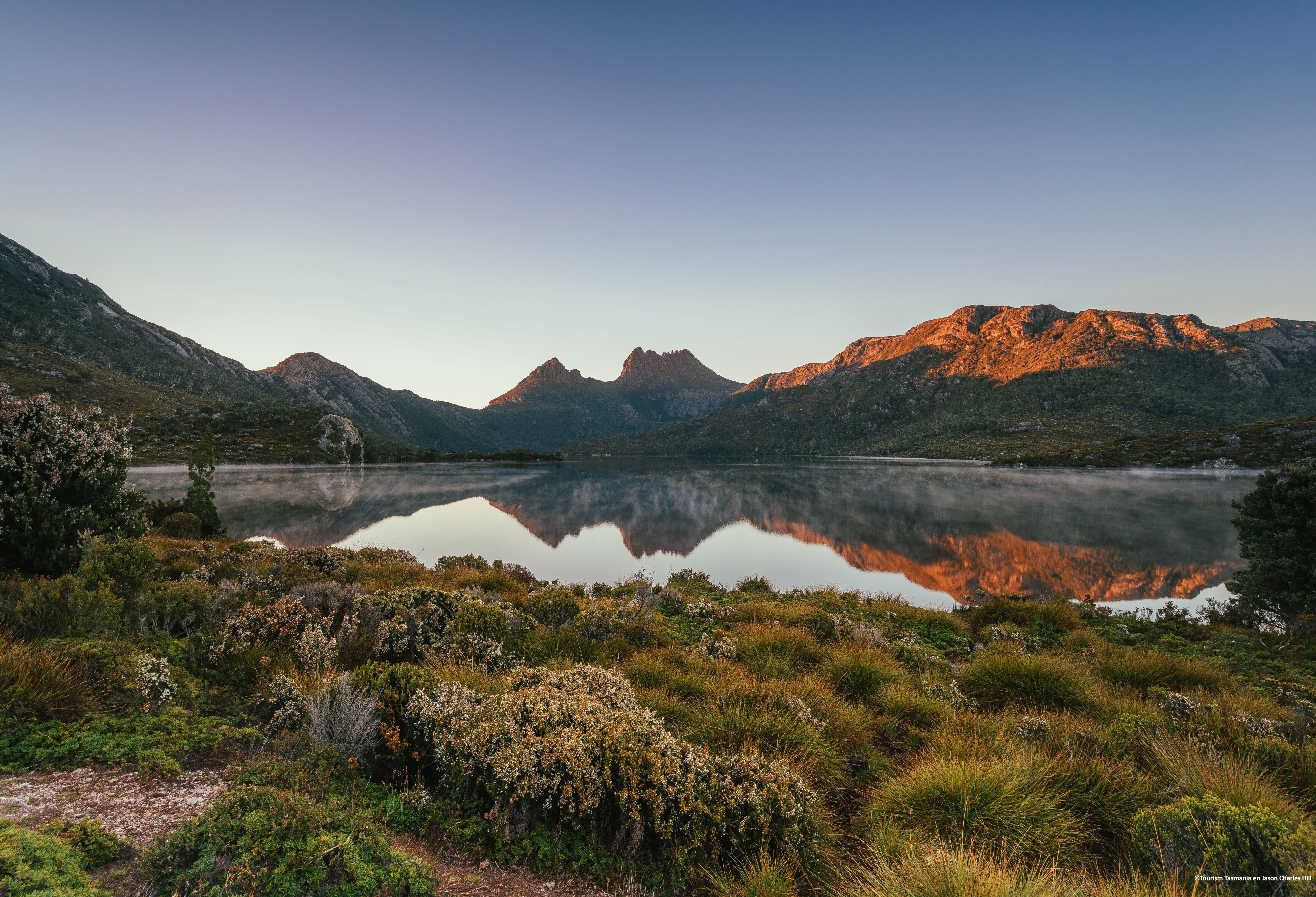 Cradle Mountain Lake St Clair National Park in Tasmanie in Australie