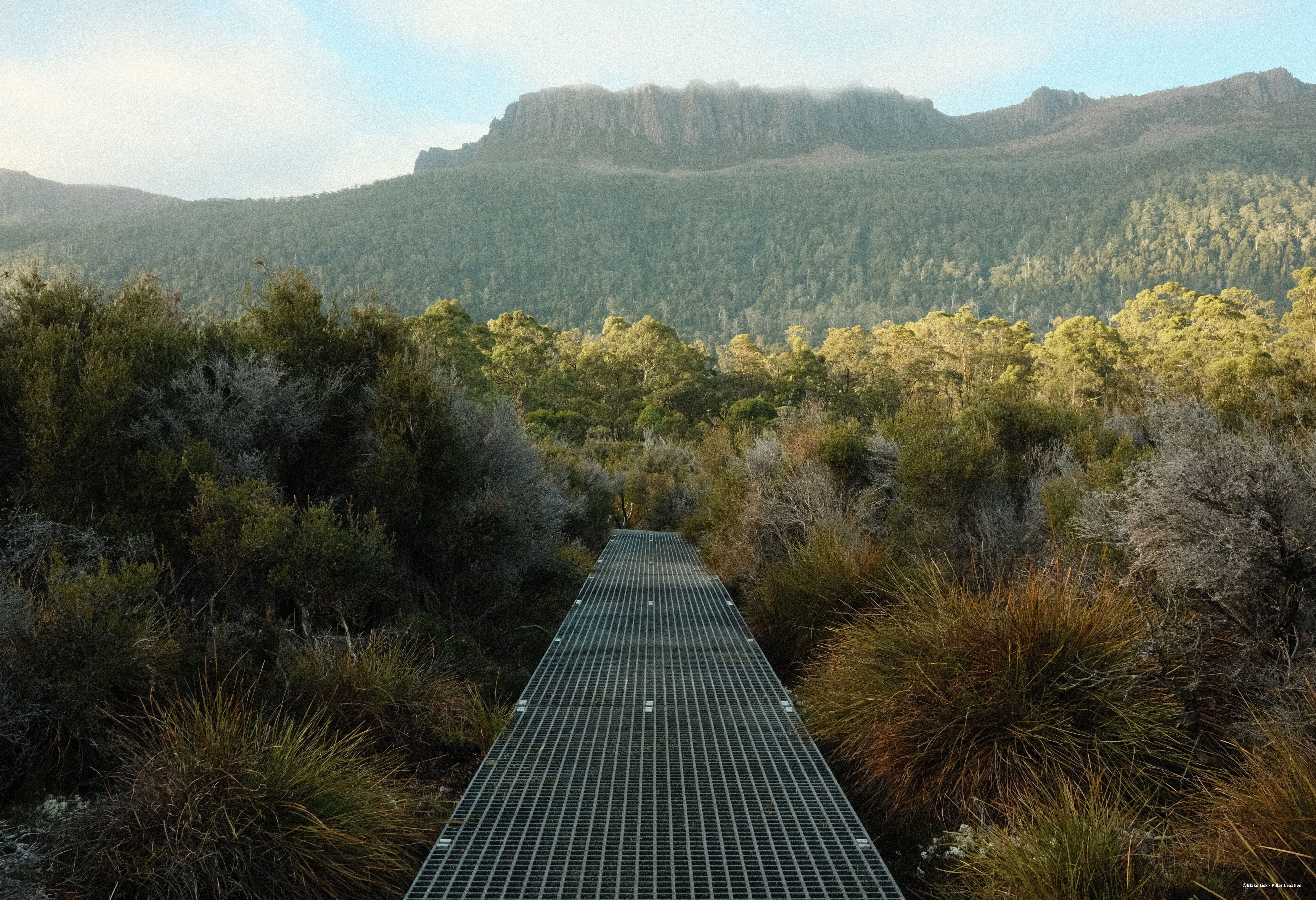 Wandelen in het Cradle Mountain National Park in Tasmania in Australie