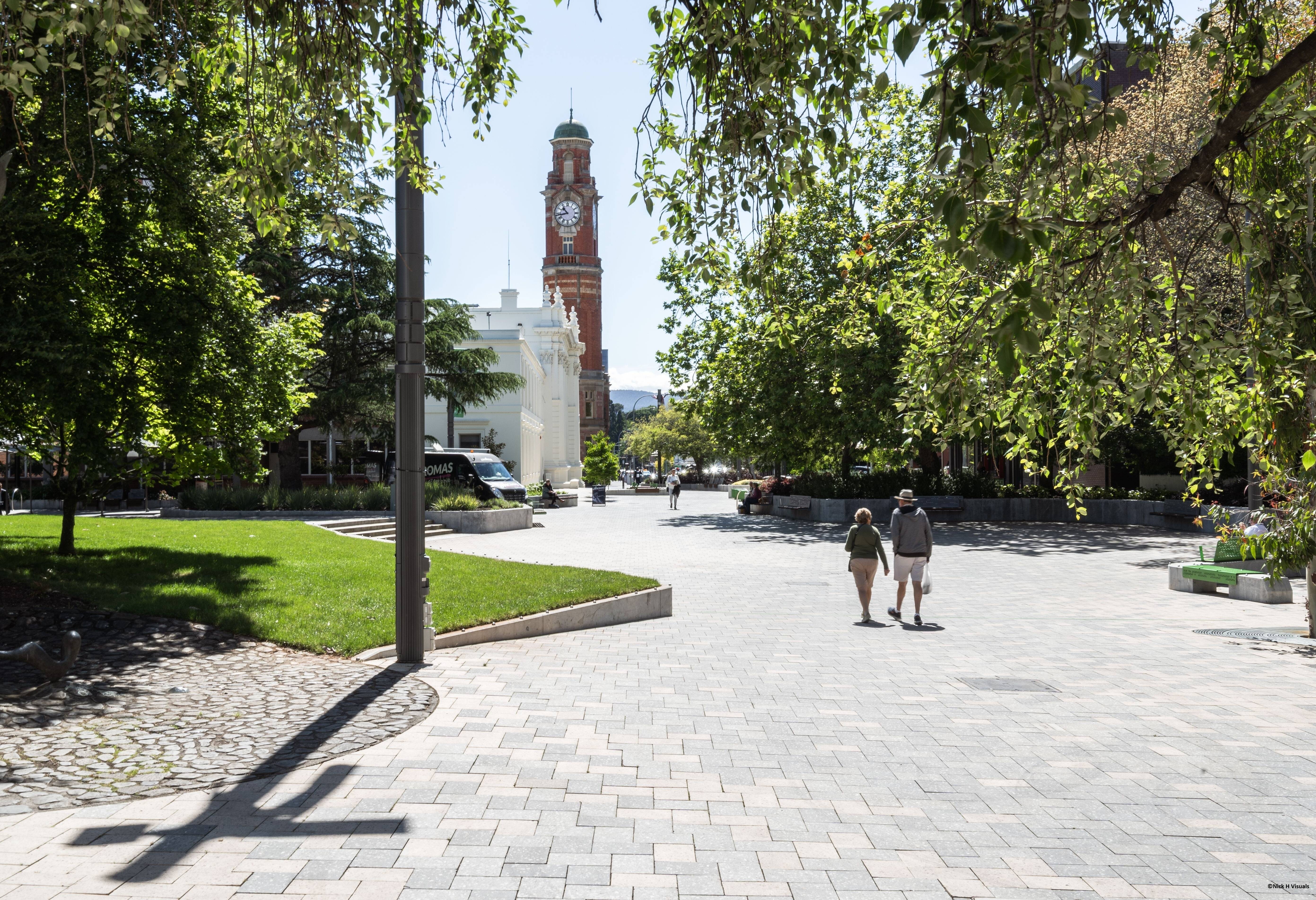Civic Square in Launceston in Tasmanie in Australie