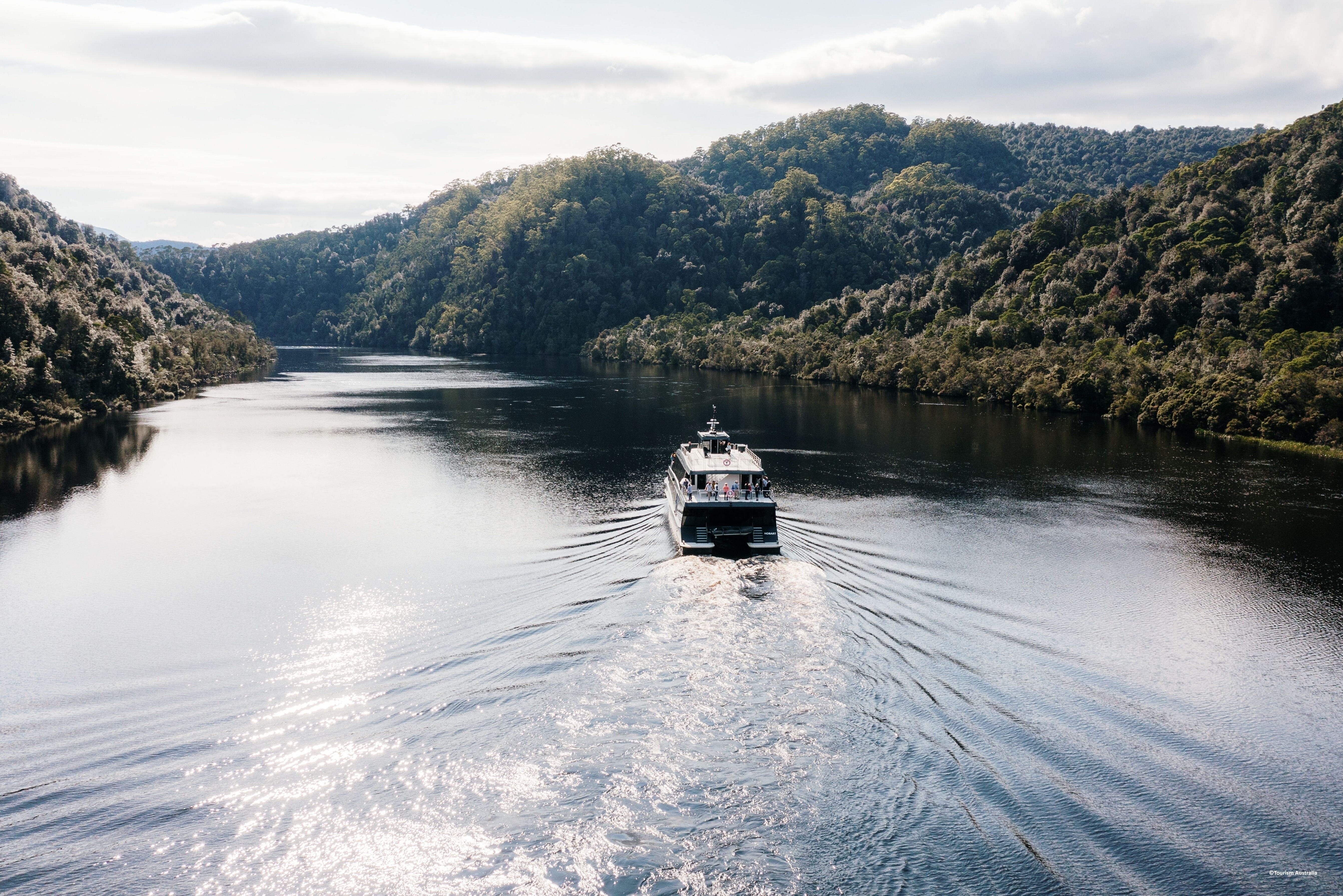 Gordon River Cruise vanuit Strahan in Tasmanie in Australie